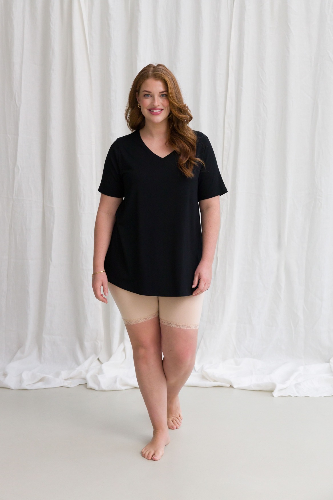 Base Level Curvy Radlerhose »Ava«  mit Spitzenkante