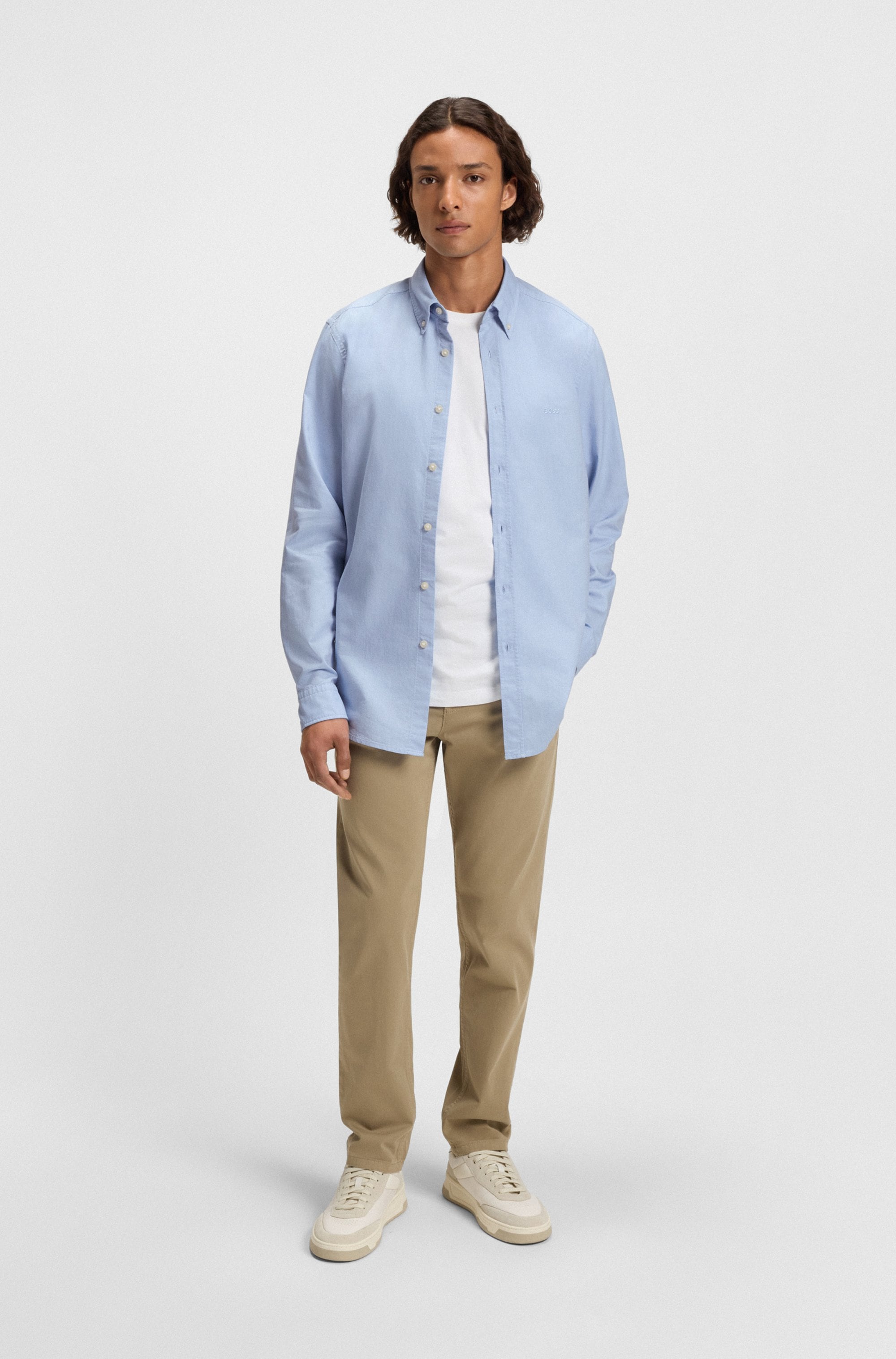 BOSS ORANGE Businesshemd »Rickert«, mit Button-down-Kragen
