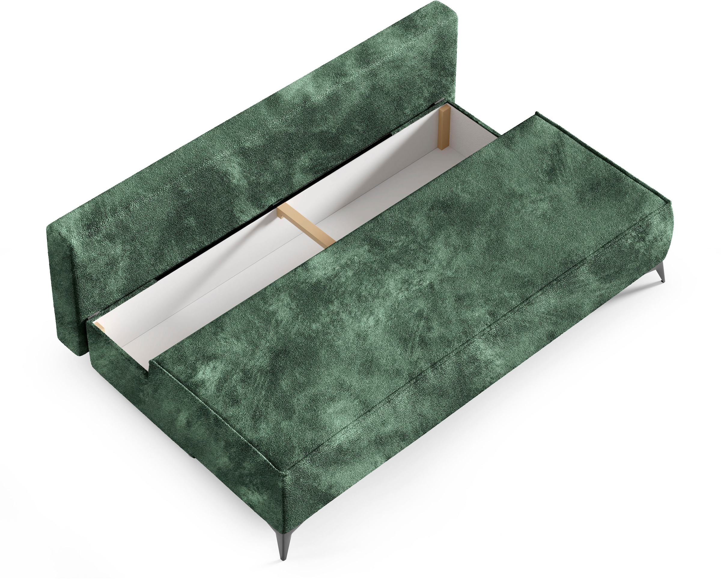 WERK2 Schlafsofa »Indira«, 2-Sitzer Sofa & Schlafcouch mit Bettkasten