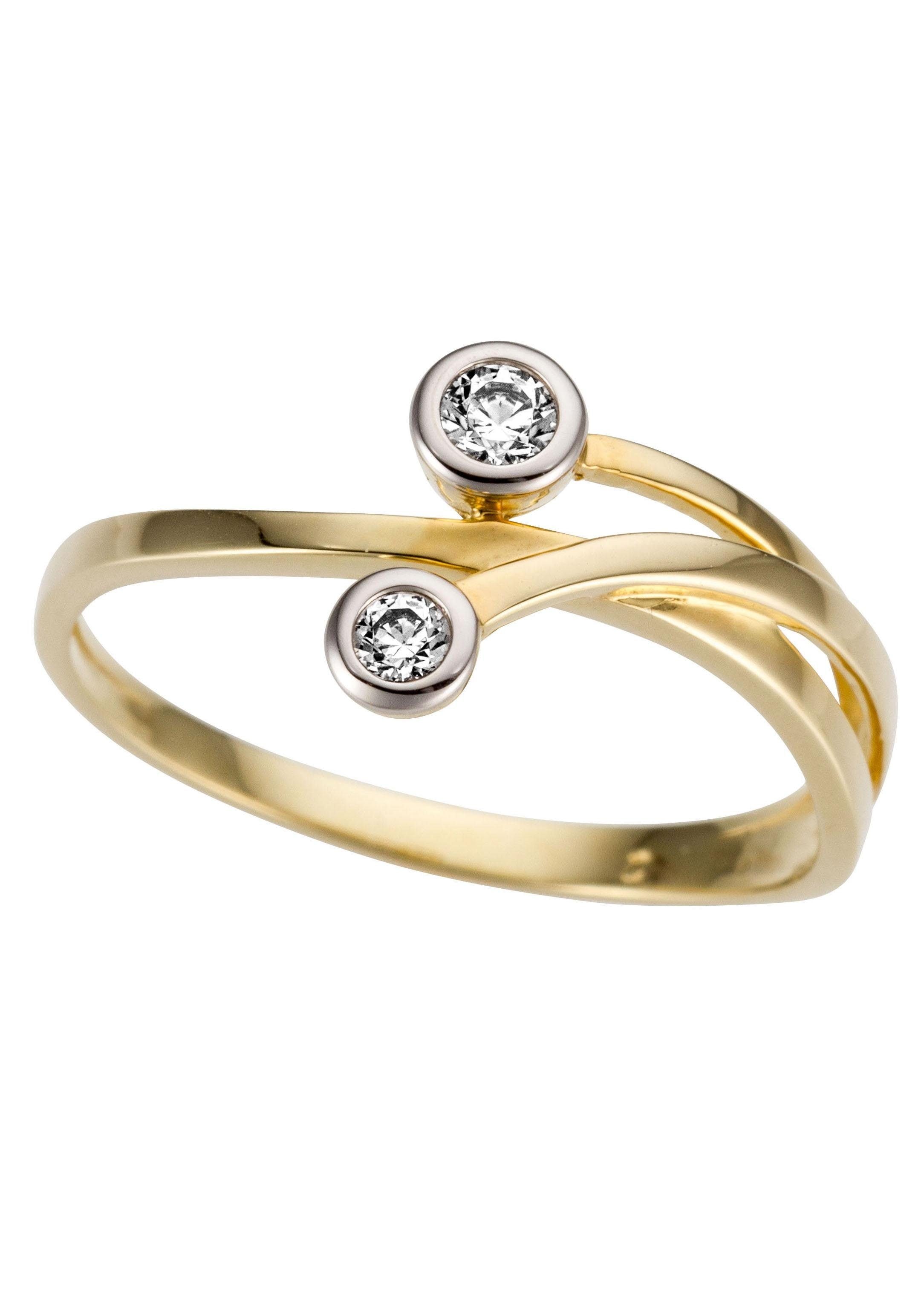 Firetti Goldring »Schmuck Geschenk Gold 333 Damenring Goldring«, mit Zirkonia (synth.)