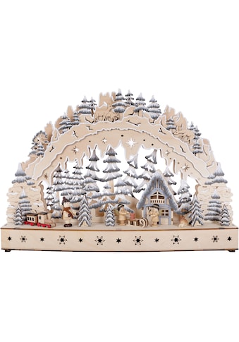 LED Schwibbogen »Weihnachtsdeko«, aus Holz, mit LED Beleuchtung, Höhe ca. 31 cm