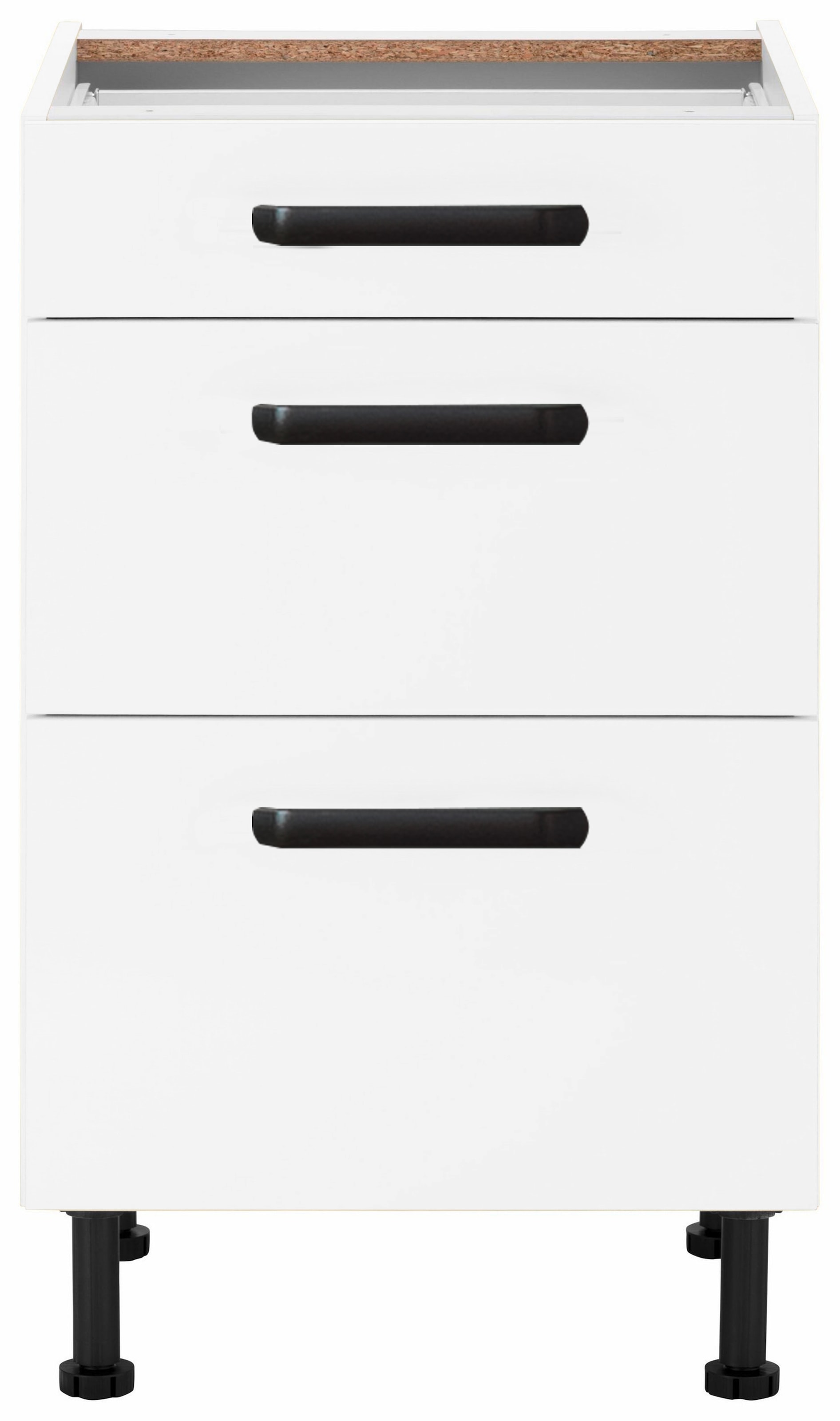 wiho Küchen Unterschrank »Simi«, Soft-Close-Funktion in Schubkästen und Auszügen, verstellbare Füße