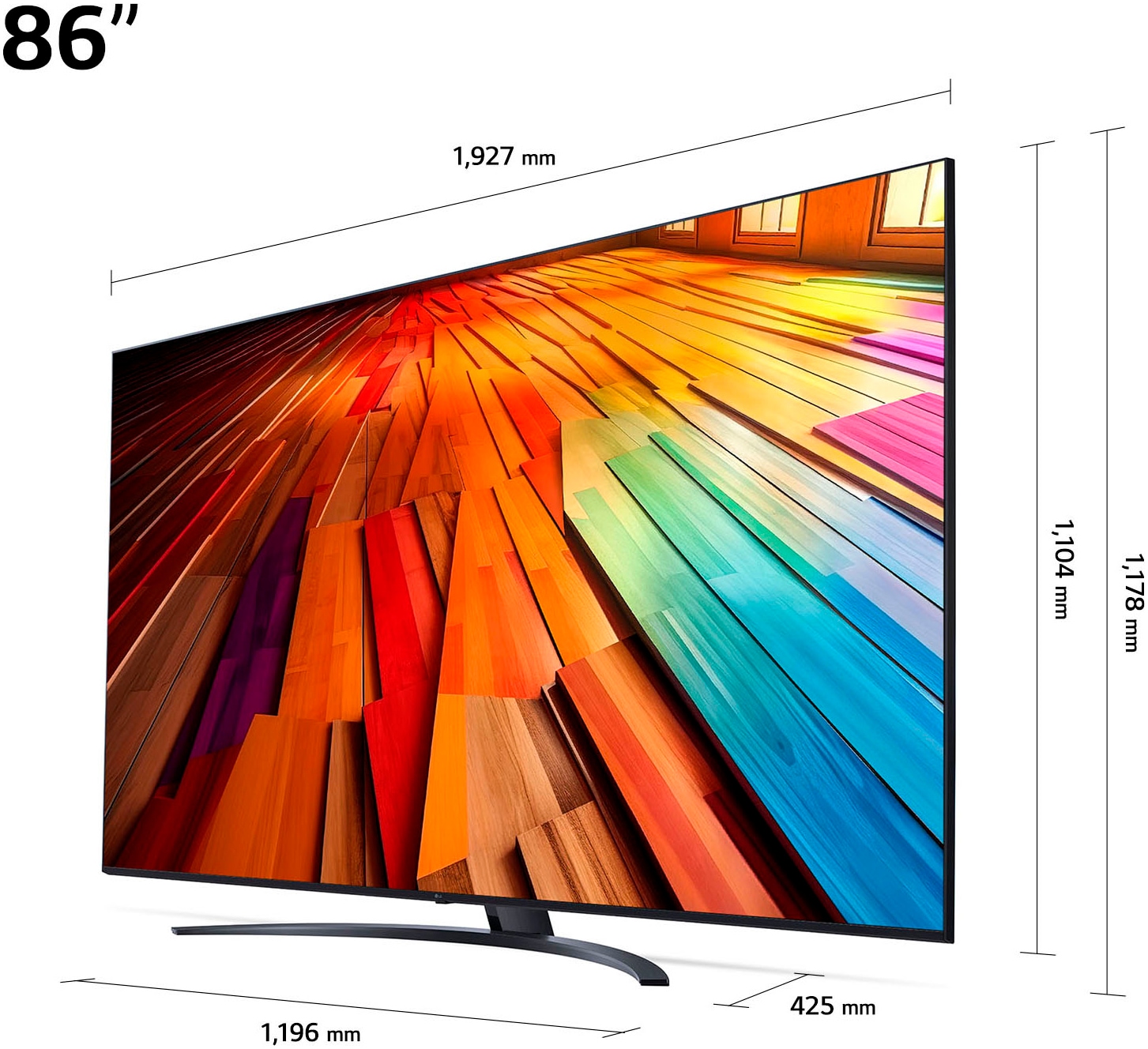 LG LED-Fernseher »86UT81006LA«, 4K Ultra HD, Smart-TV