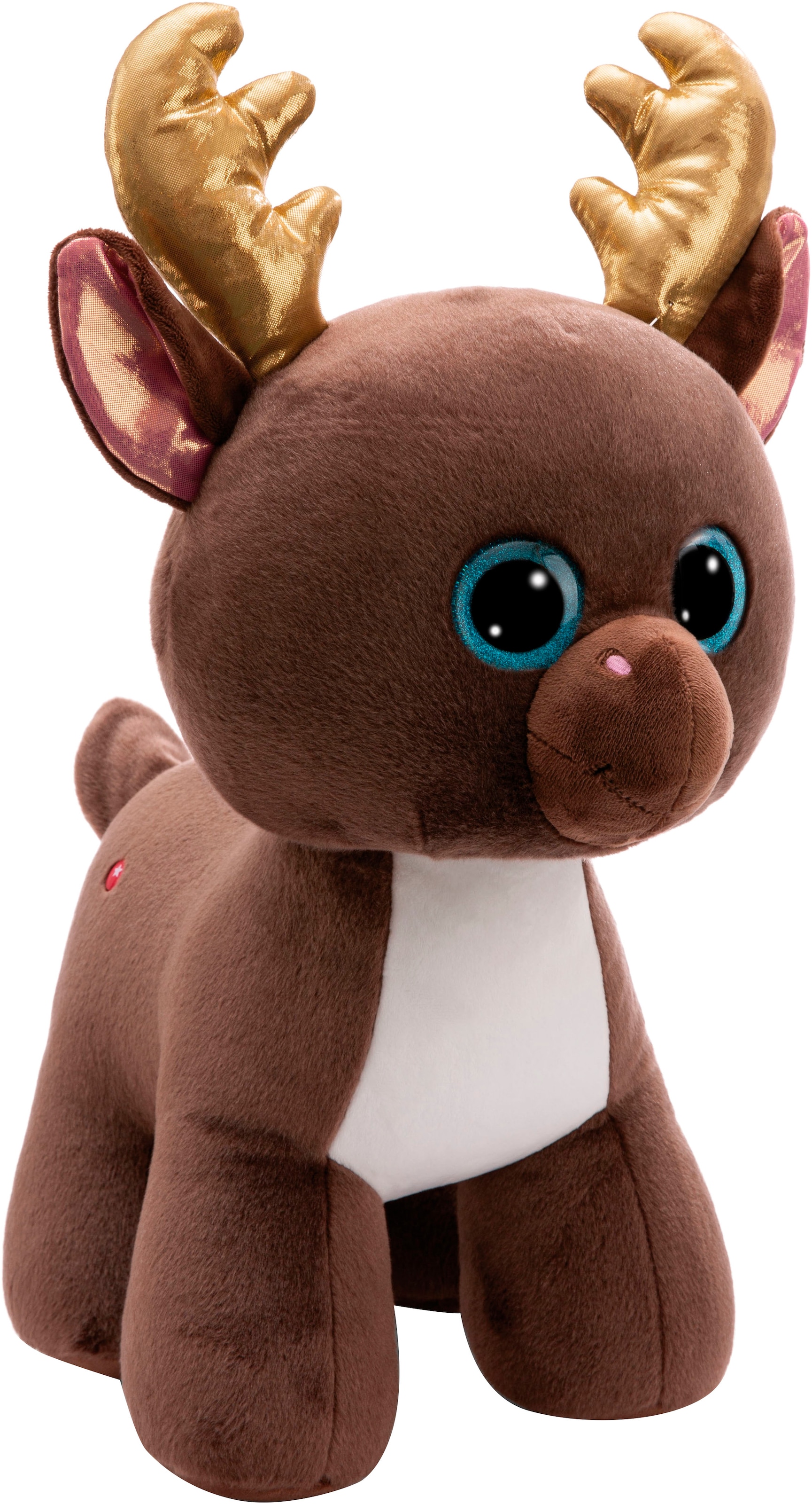 Nici Kuscheltier »Glubschis, Rentier Chocolate Mousse, 45 cm«, stehend