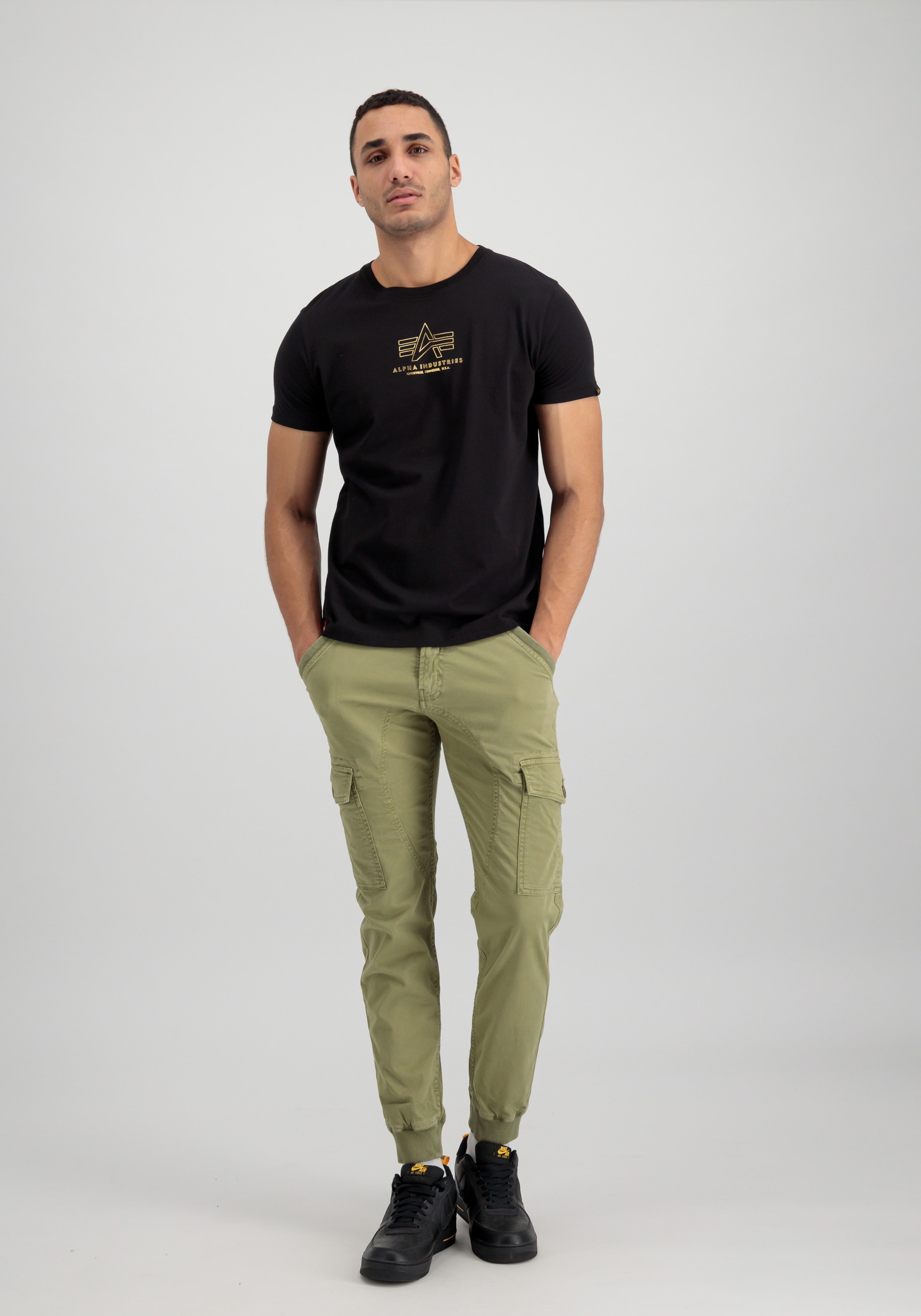Alpha Industries T-Shirt »Alpha Industries Men - T-Shirts Basic T-Shirt ML Foil Print«