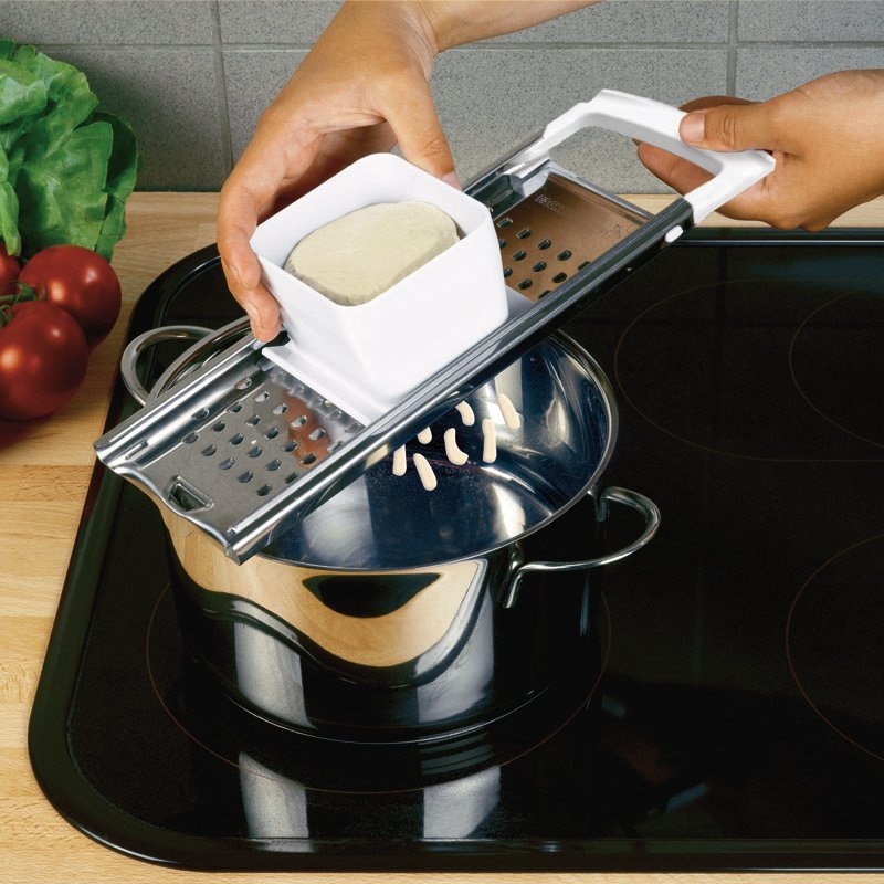 FACKELMANN Spätzlehobel »Arcadalina« Edelstahl, Hobel für kurze Spätzle, spülmaschinengeeignet