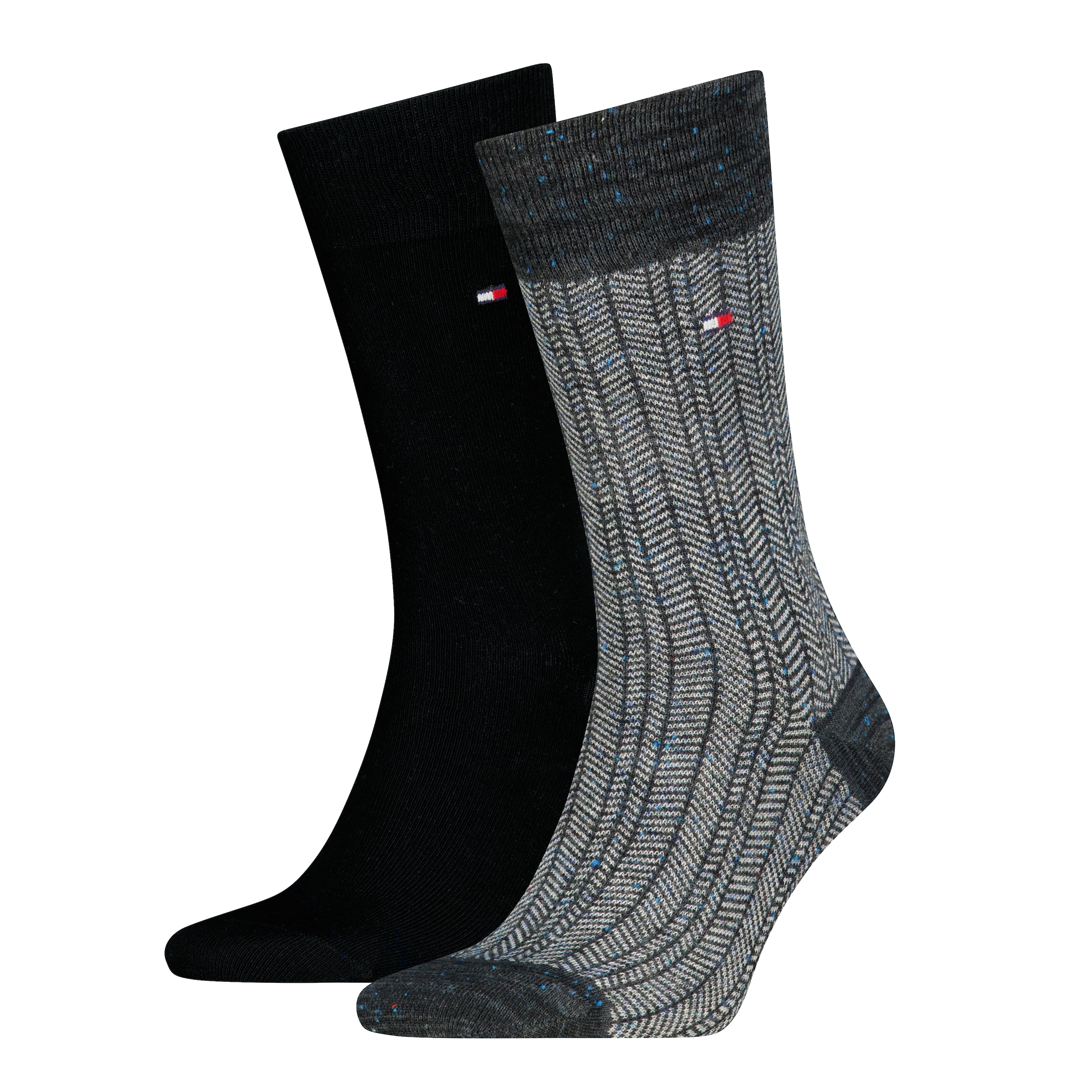 Tommy Hilfiger Socken »TH MEN SOCK 2P MOULINE NAPPY HERRINGBONE« 2 Paar, 