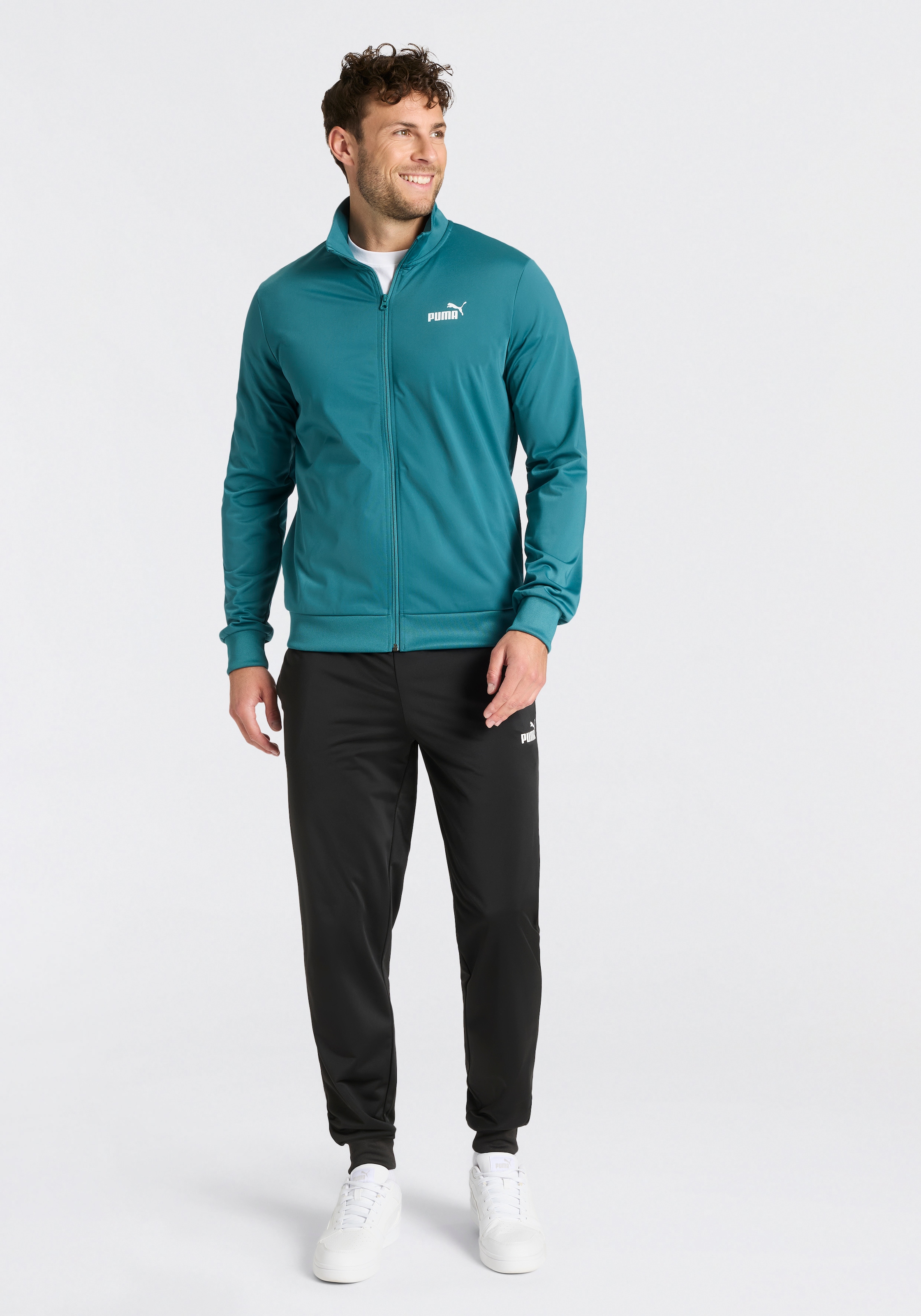 PUMA Trainingsanzug »ESS POLY SUIT« 2 tlg. Sportanzug, für entspannte Tage, für vielseitige Aktivitäten