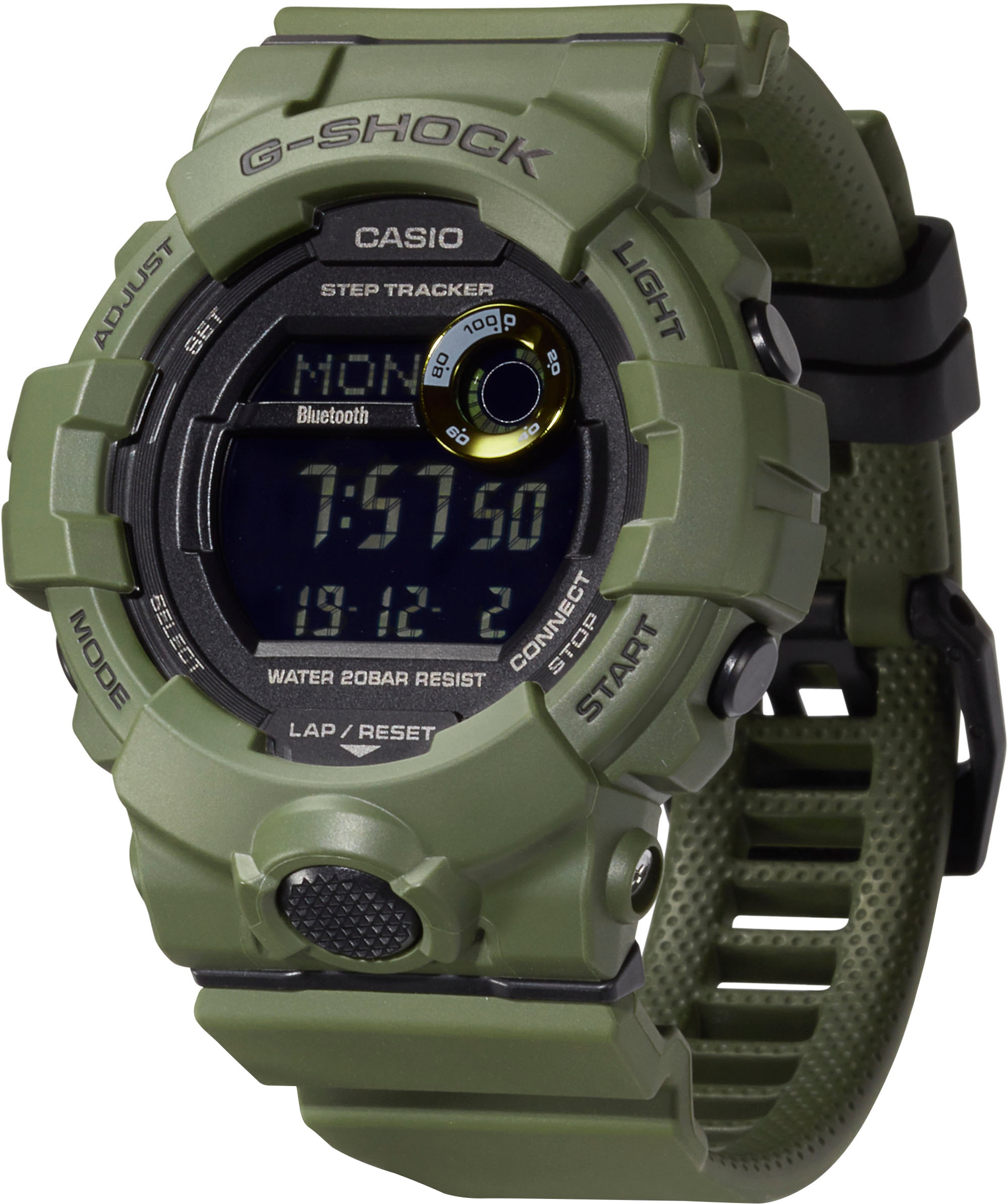CASIO G-SHOCK Smartwatch »GBD-800-1BER«, Quarzuhr,Armbanduhr,Herrenuhr,Schrittzähler,bis 20bar wasserd.digital)