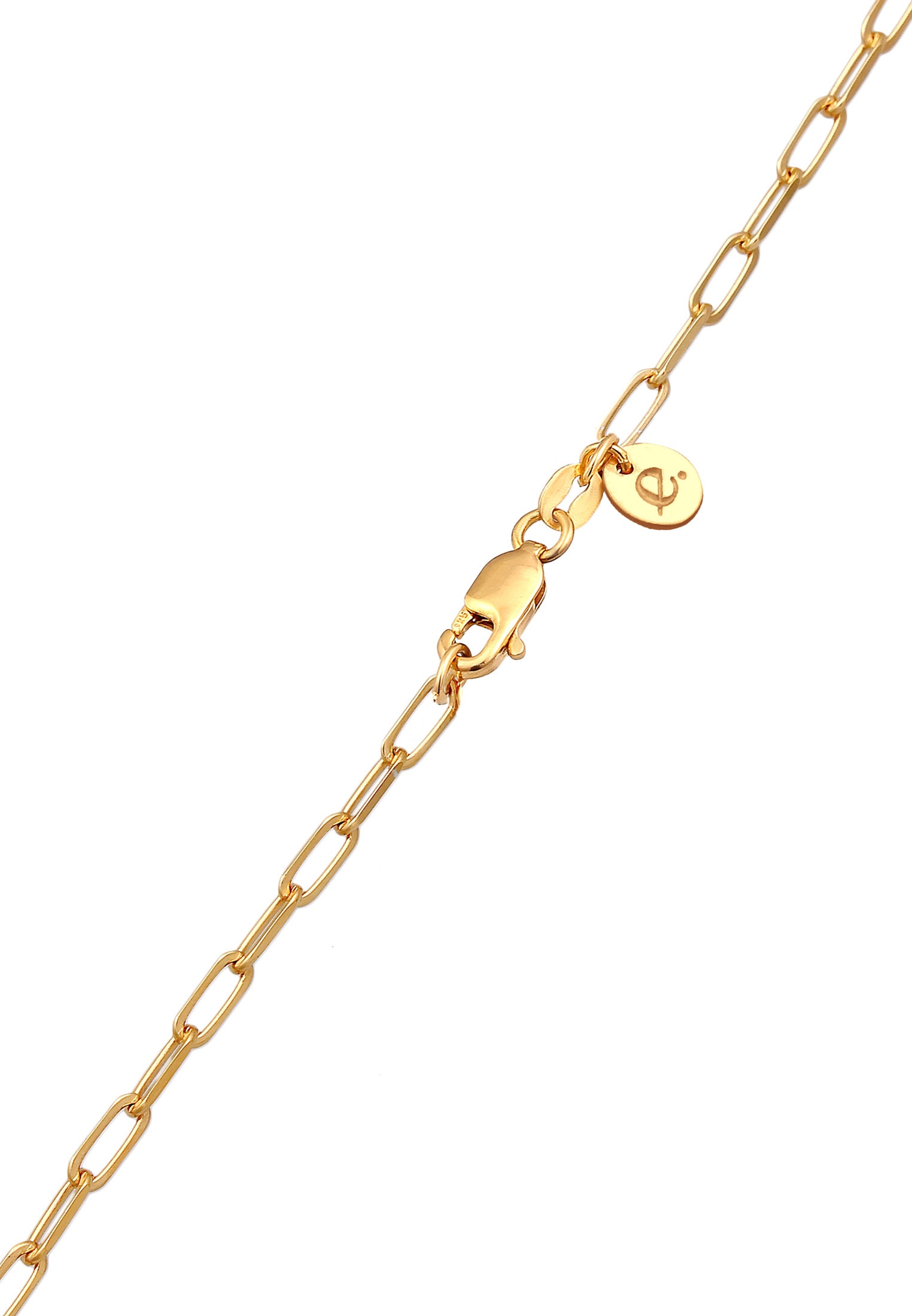 Elli Premium Kette mit Anhänger »Halskette Schloss Liebe Gliederkette Unisex 925er Silber«
