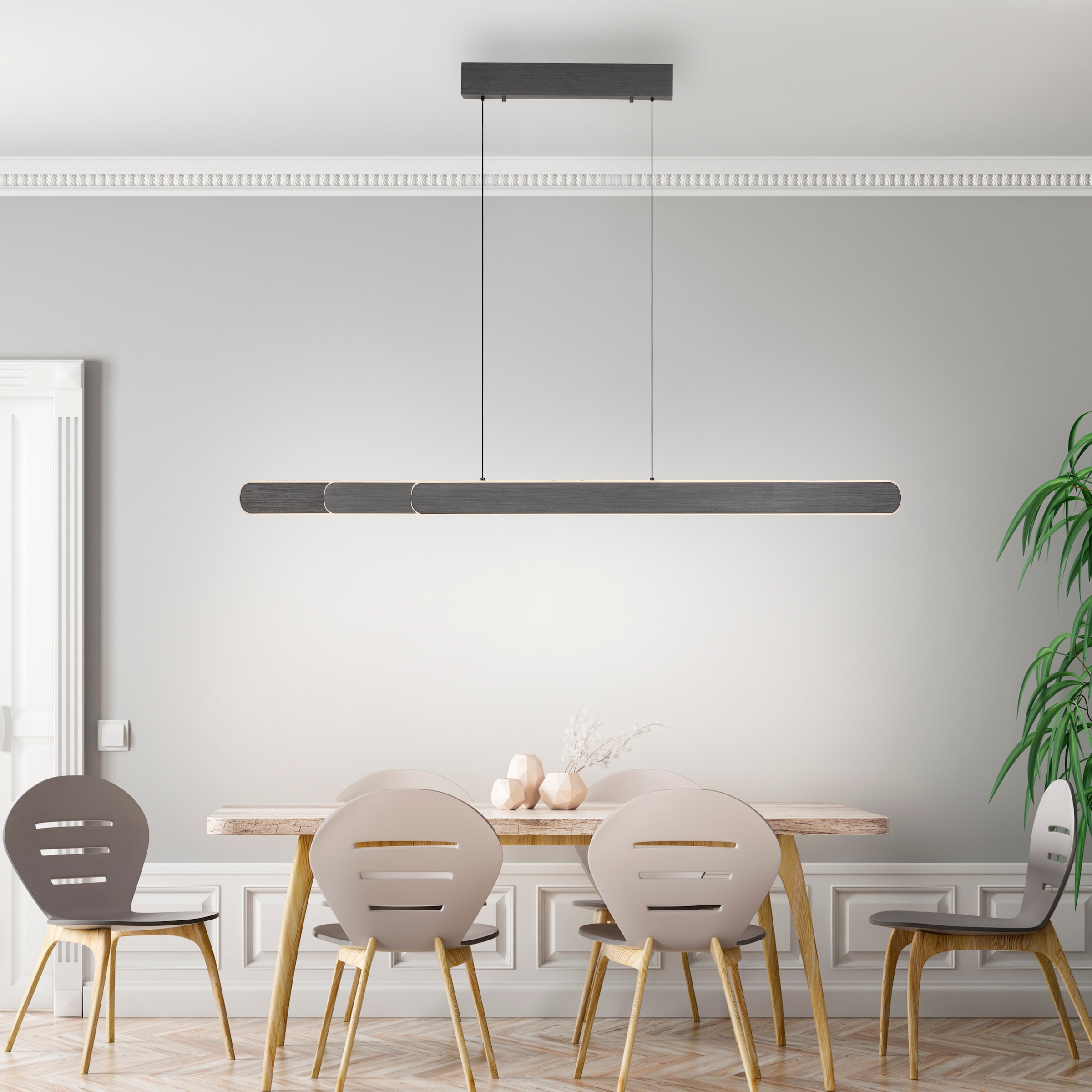 Paul Neuhaus Pendelleuchte »ADRIANAROU«, 2 flammig, Leuchtmittel LED-Board | LED fest integriert, CCT - über Touch, dimmbar über Touchdimmer, Comfort Lift