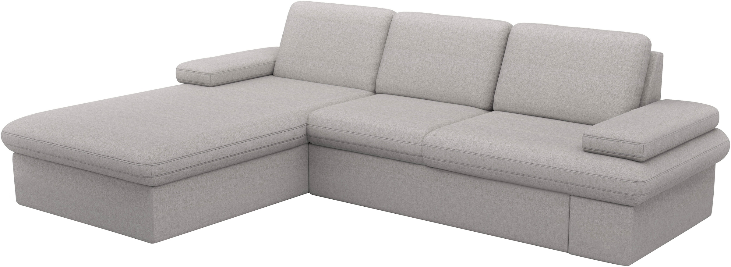 sit&more Ecksofa »Moreno L-Form, B: 247 cm« mit Armteilverstellung, optional Bettfunktion