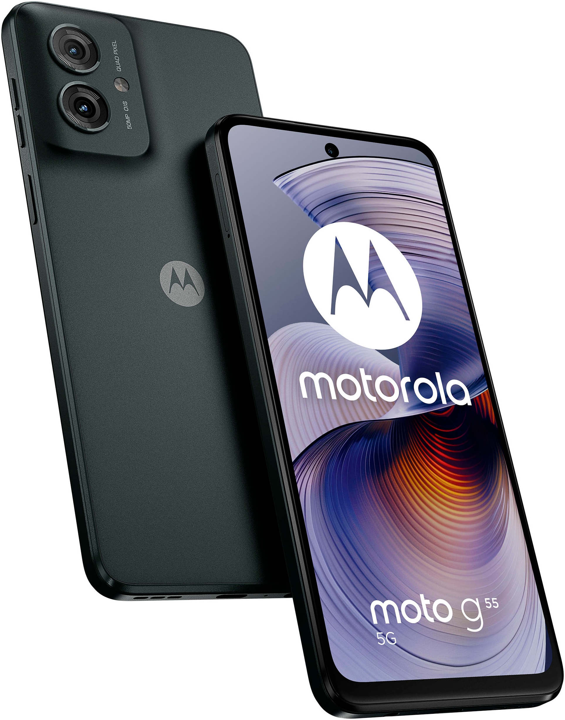 Smartphone »moto g55 5G«, Forest Grey, 256 GB Speicherplatz