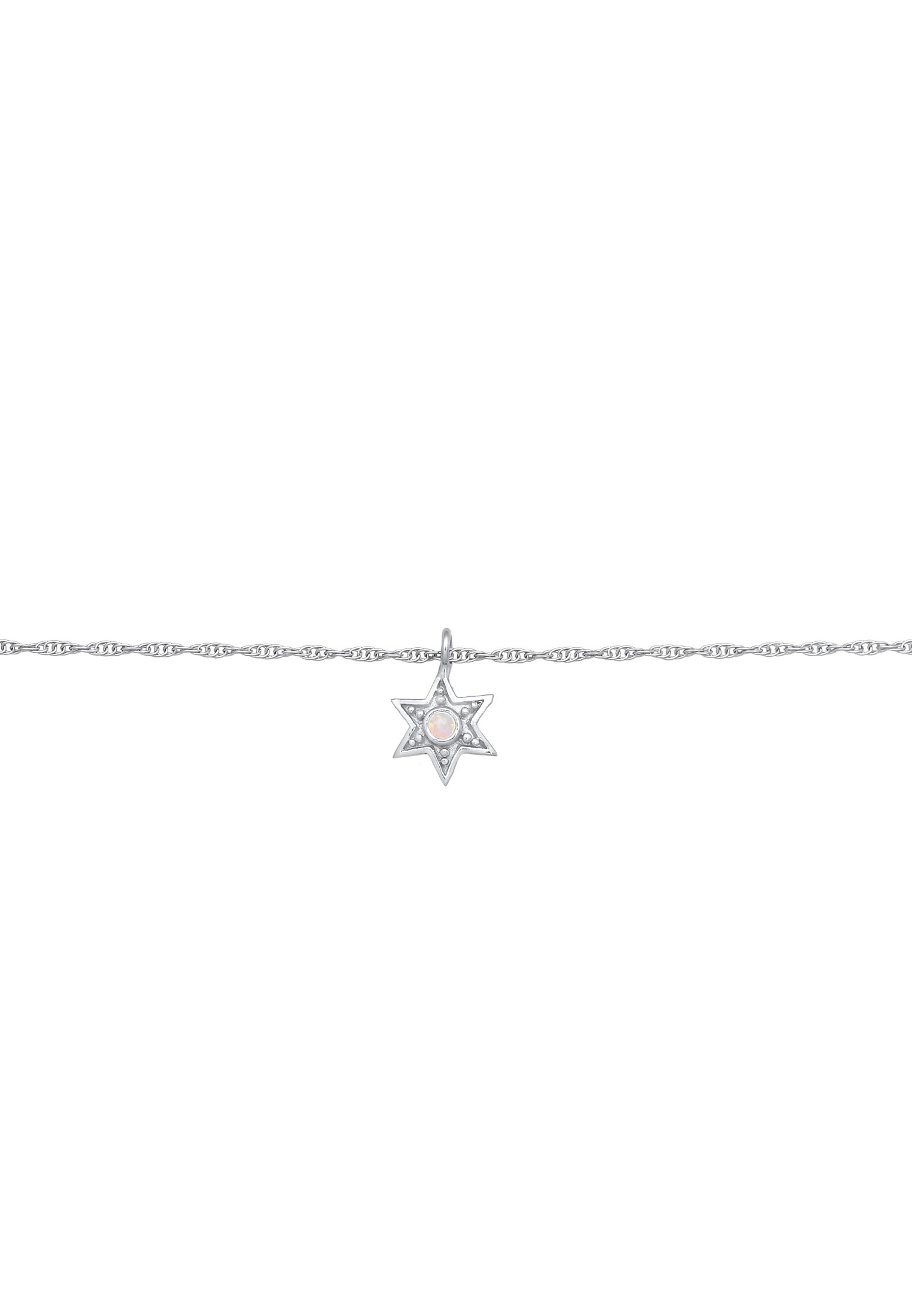 Elli Choker »Halskette Choker Stern Opal Astro 925 Silber«
