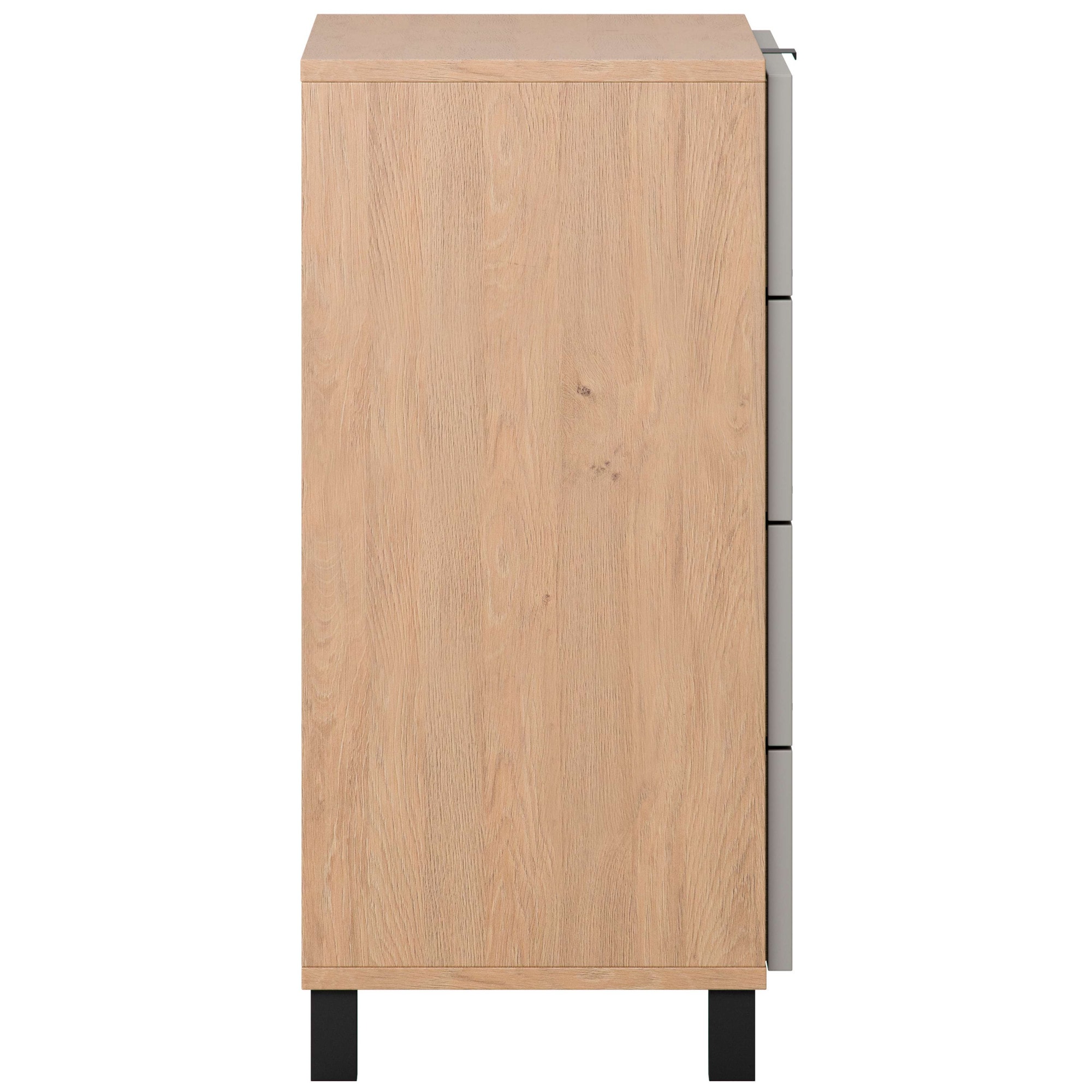 VOX Kommode »SIMPLE Sideboard mit 4 Schubladen, Maße B/T/H: 90/47/94,5 cm« Soft-Close Function, mit schwarzen Metallgriffe