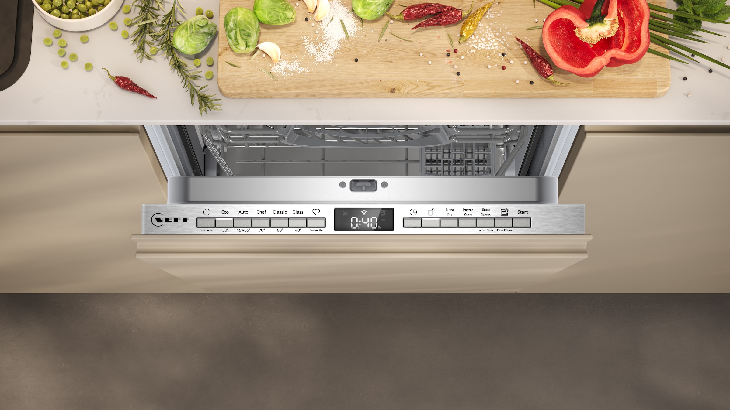 NEFF vollintegrierbarer Geschirrspüler »S853HKX20E«, 10 Maßgedecke, mit Rack Matic