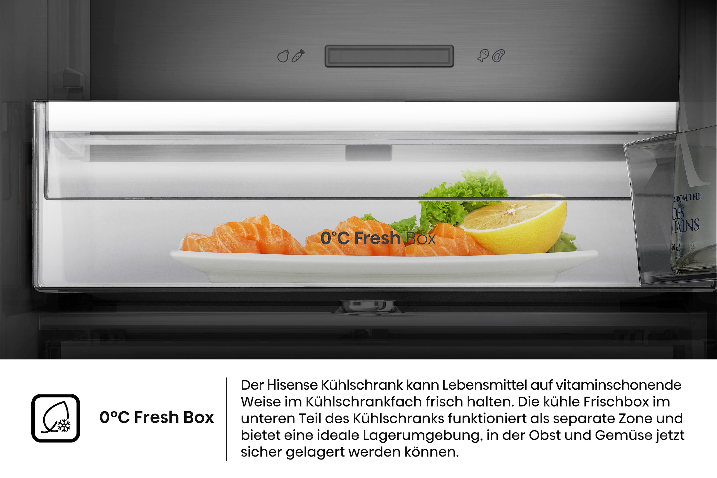 Hisense Kühl-/Gefrierkombination »RB5P410SACA« 203 cm hoch 59,5 cm breit BigVolumen Modell mit insgesamt 413 Liter
