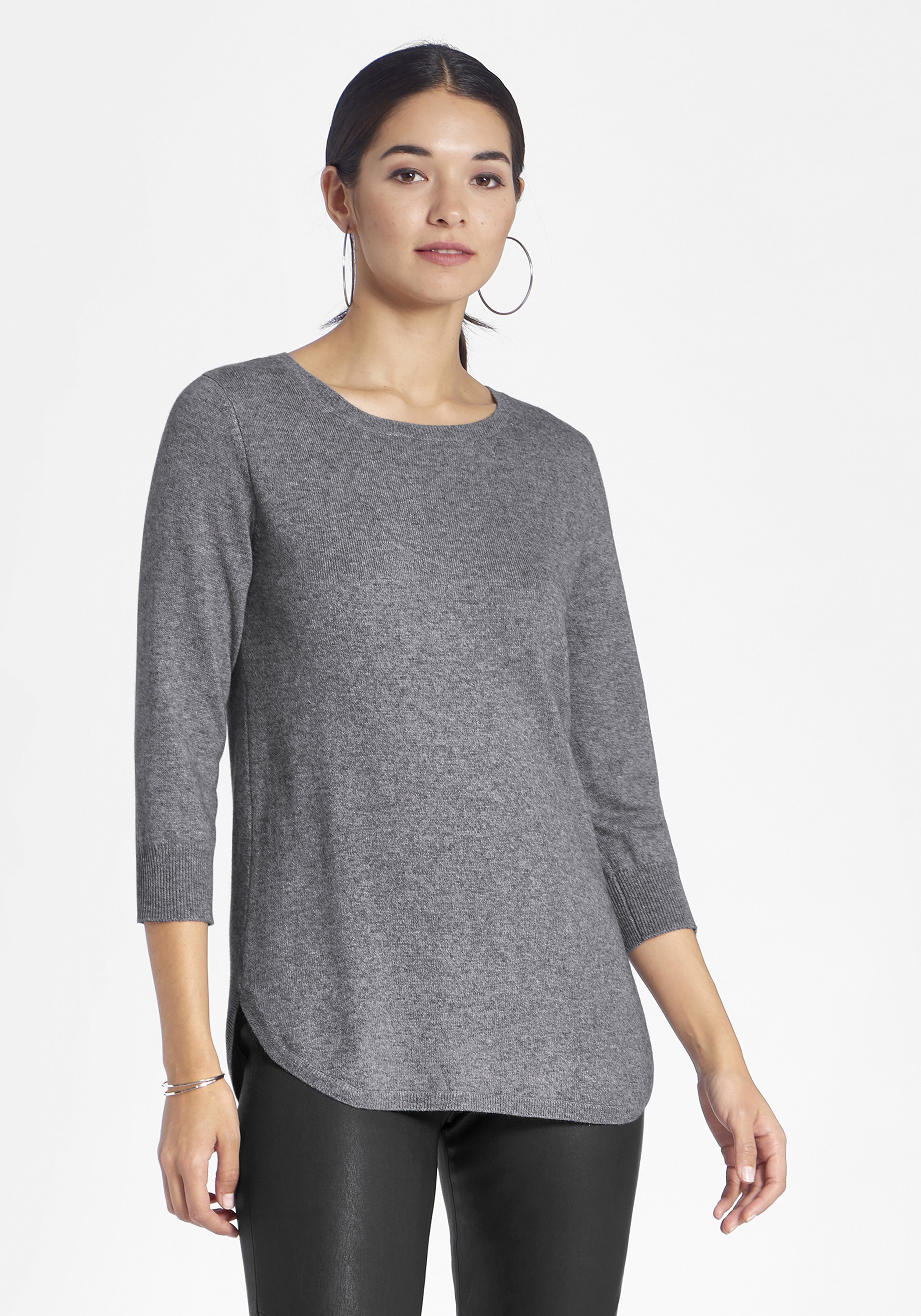 Peter Hahn Strickpullover »aus Seide-Kaschmir«, mit Rippenabschlüssen