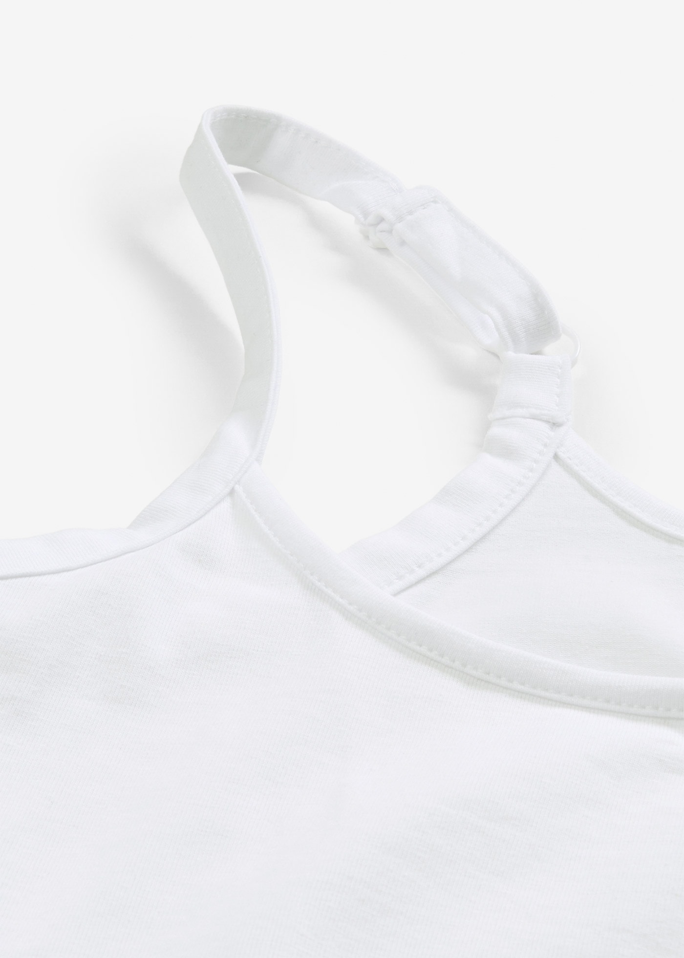 bonprix Shirttop Packung, 2 Slim fit, ohne Ärmel, langer Schnitt, aus Baumwolle mit Elasthan