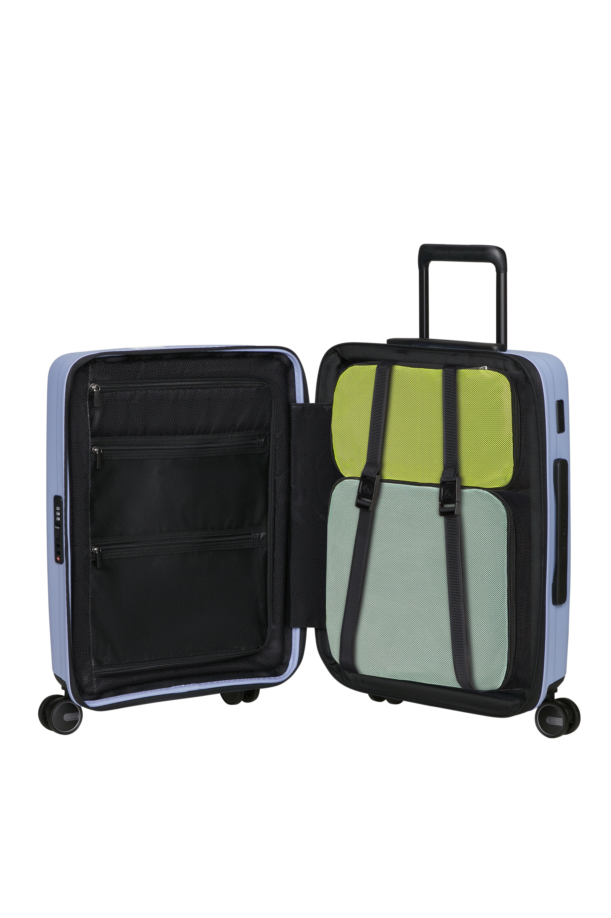 Samsonite Hartschalen-Trolley »RESTACKD« 39 l 4 Rollen mit fester Trennwand und verstellbaren Packgurten