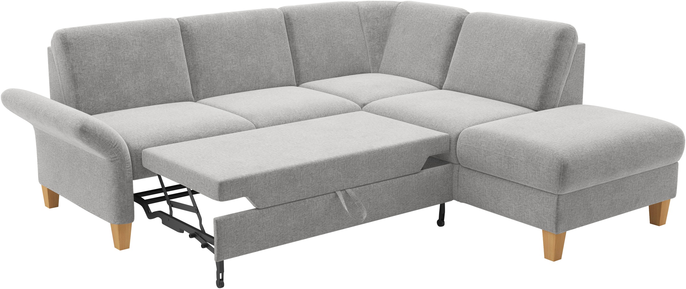 Home affaire Ecksofa »Rochelle, L-Form«, wahlweise mit Armteilverstellung, Bettfunktion und Bettkasten