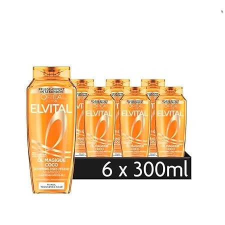 L'ORÉAL PARIS Haarshampoo »L'Oréal Paris Elvital Öl Magique Coco Shampoo« Erleichtert Kämmbarkeit, unglaubliche Leichtigkeit und Seidigkeit.