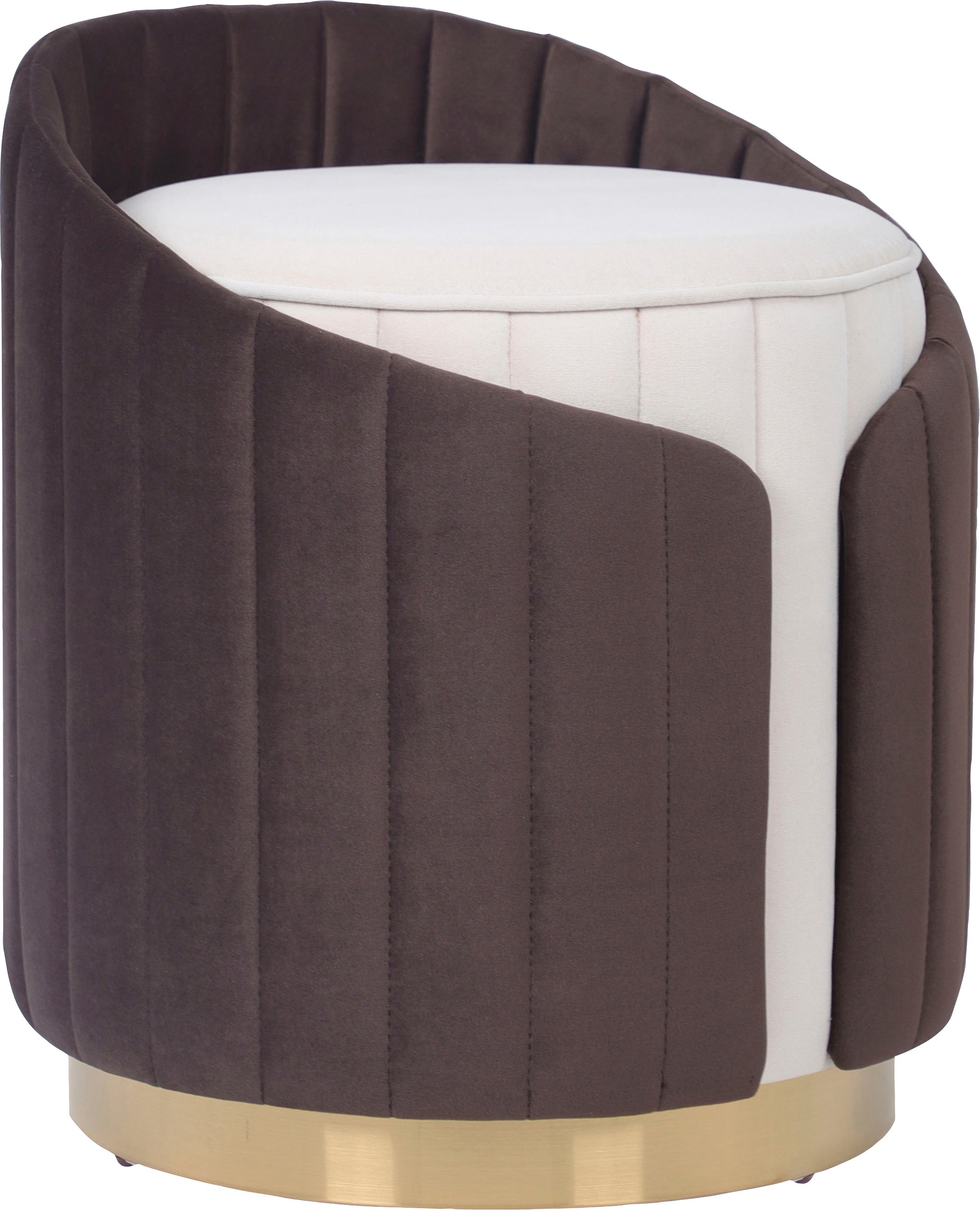 Kayoom Sitzhocker »Hocker Corin 145, Modernes Design, Komfortabel mit Rückenstütze«, (1 St.), zweifarbig, modern, komfortable Rückenstütze