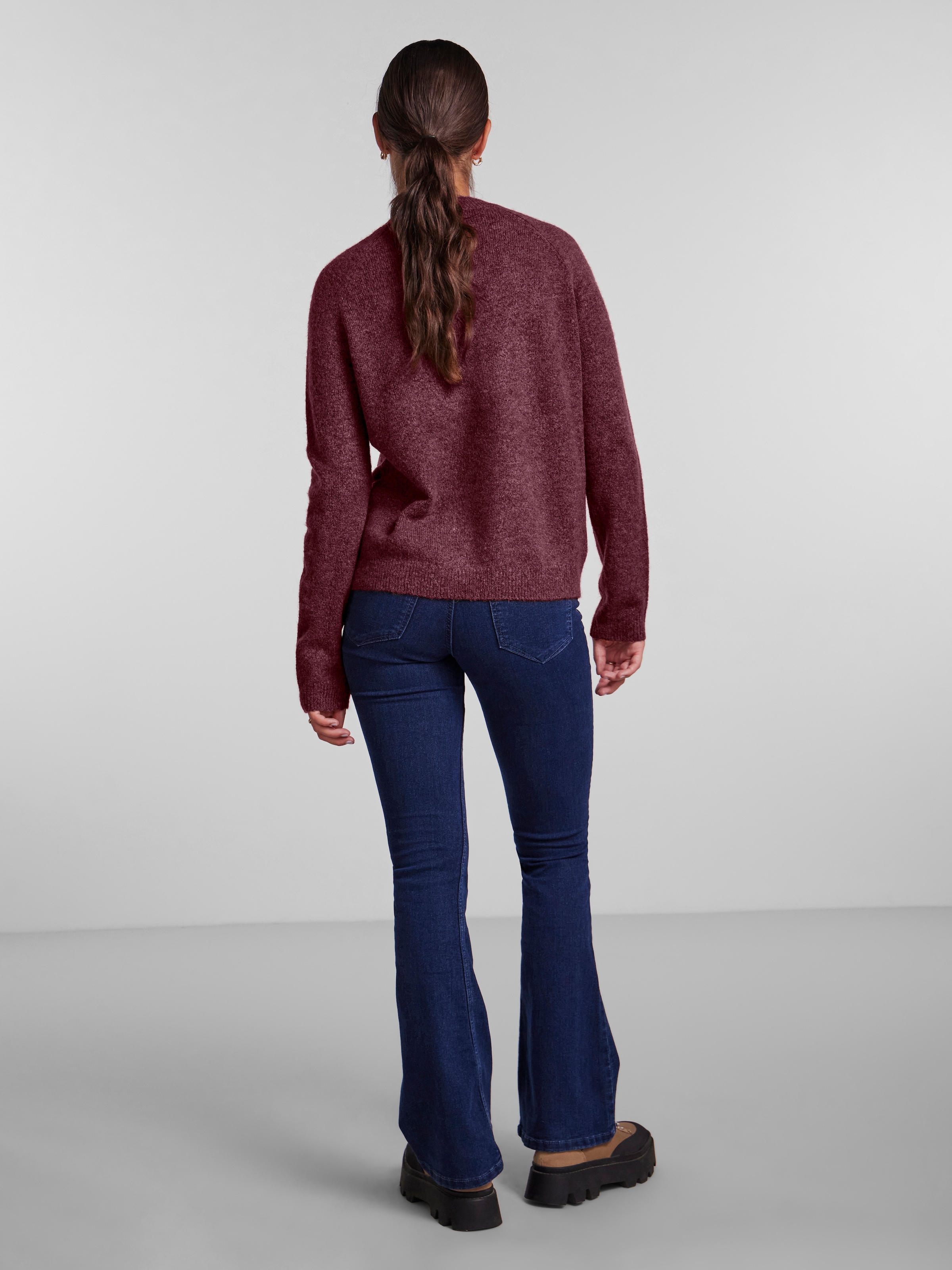 pieces Strickpullover »PCJULIANA LS O-NECK KNIT NOOS BC«