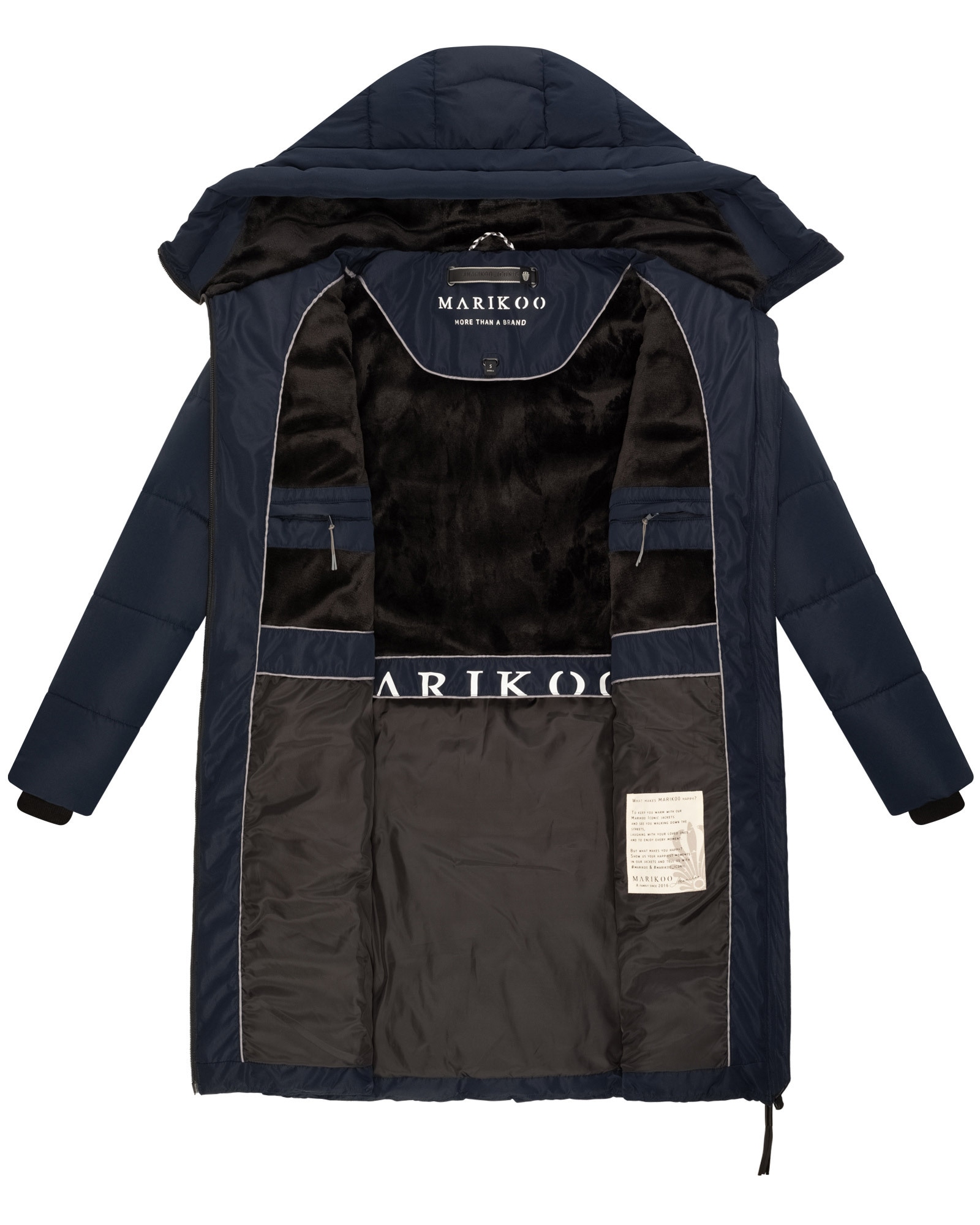 Marikoo Winterjacke »Marikoo Natsukoo Damen Winter Steppjacke lang B978«