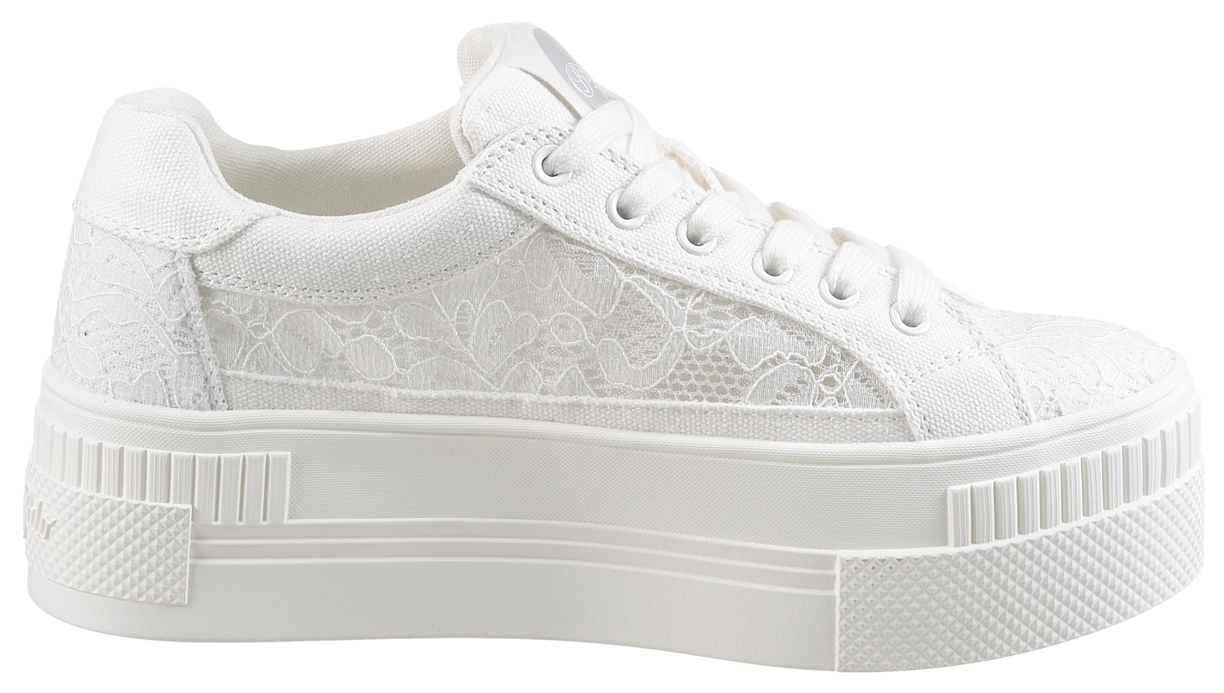 Buffalo Plateausneaker »PAIRED BLOOM«, Schnürschuh, Halbschuh, Freizeitschuh mit MemoryFoam-Innensohle
