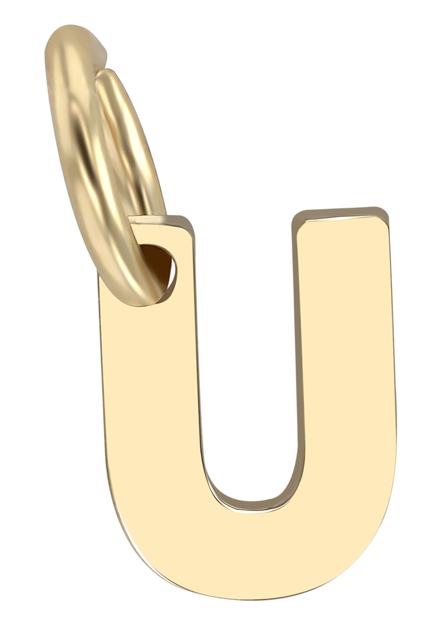 Adelia´s Buchstabenanhänger »Unisex Anhänger ¿ Buchstabe N Buchstabenanhänger aus 375 Gold«