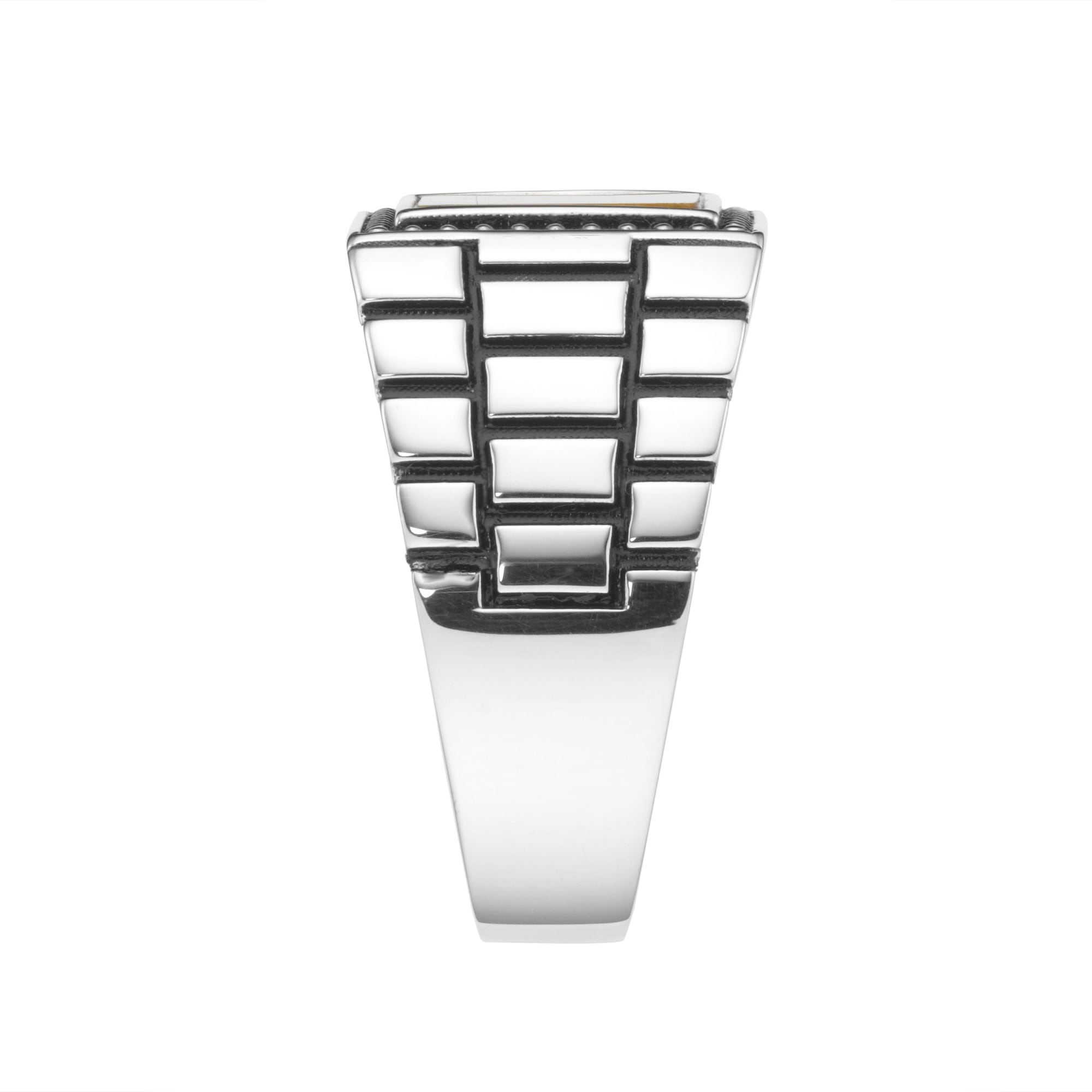 GIORGIO MARTELLO MILANO Silberring »Ring Siegelring mit Tigerauge-Einlage, Silber 925«