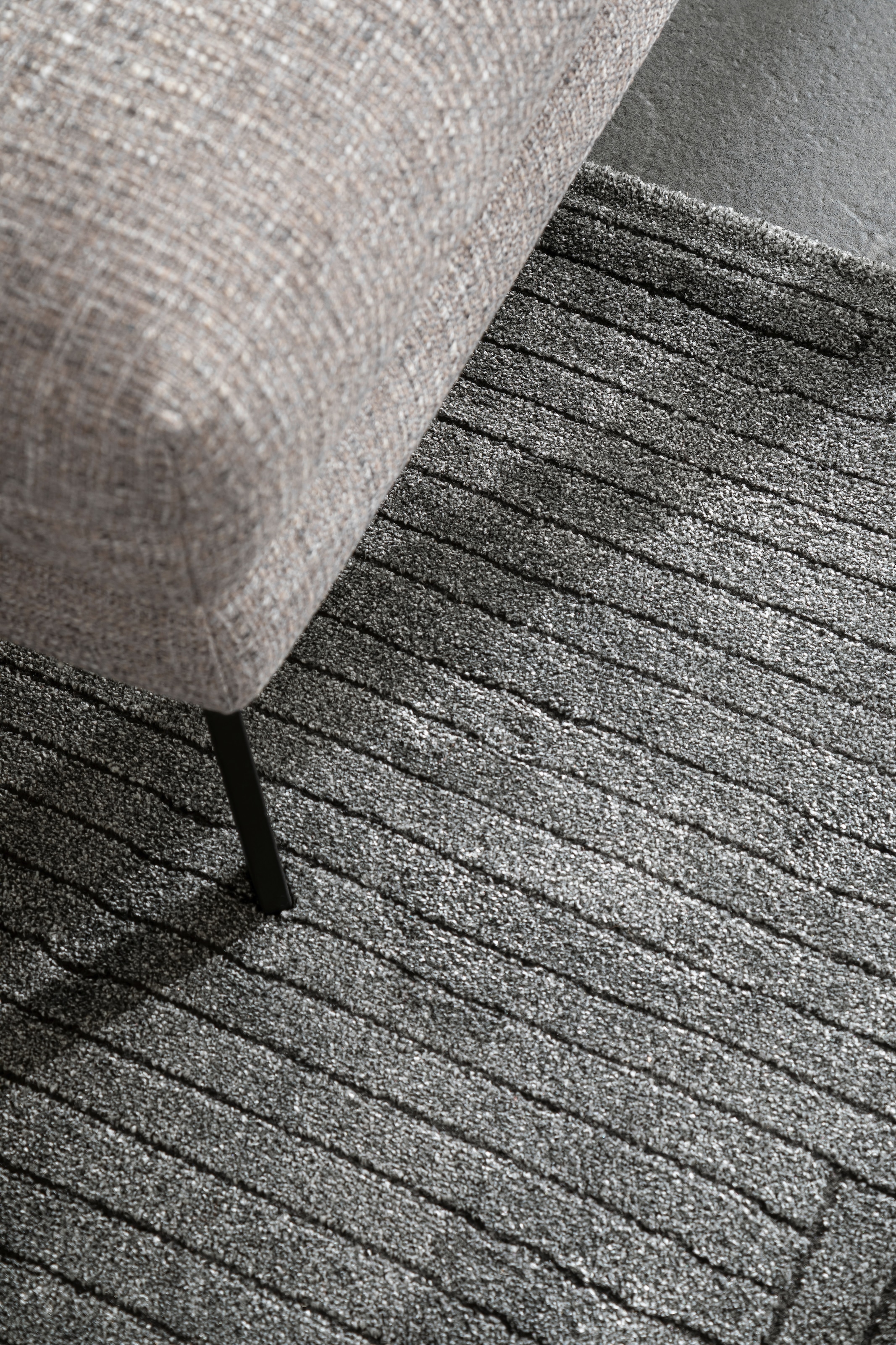 SCHÖNER WOHNEN-Kollektion Teppich »Pure 6317-242«, rechteckig, 22 mm Höhe, Kurzflor, Hoch Tief Struktur, Wohnzimmer, Schöner Wohnen Kollektion