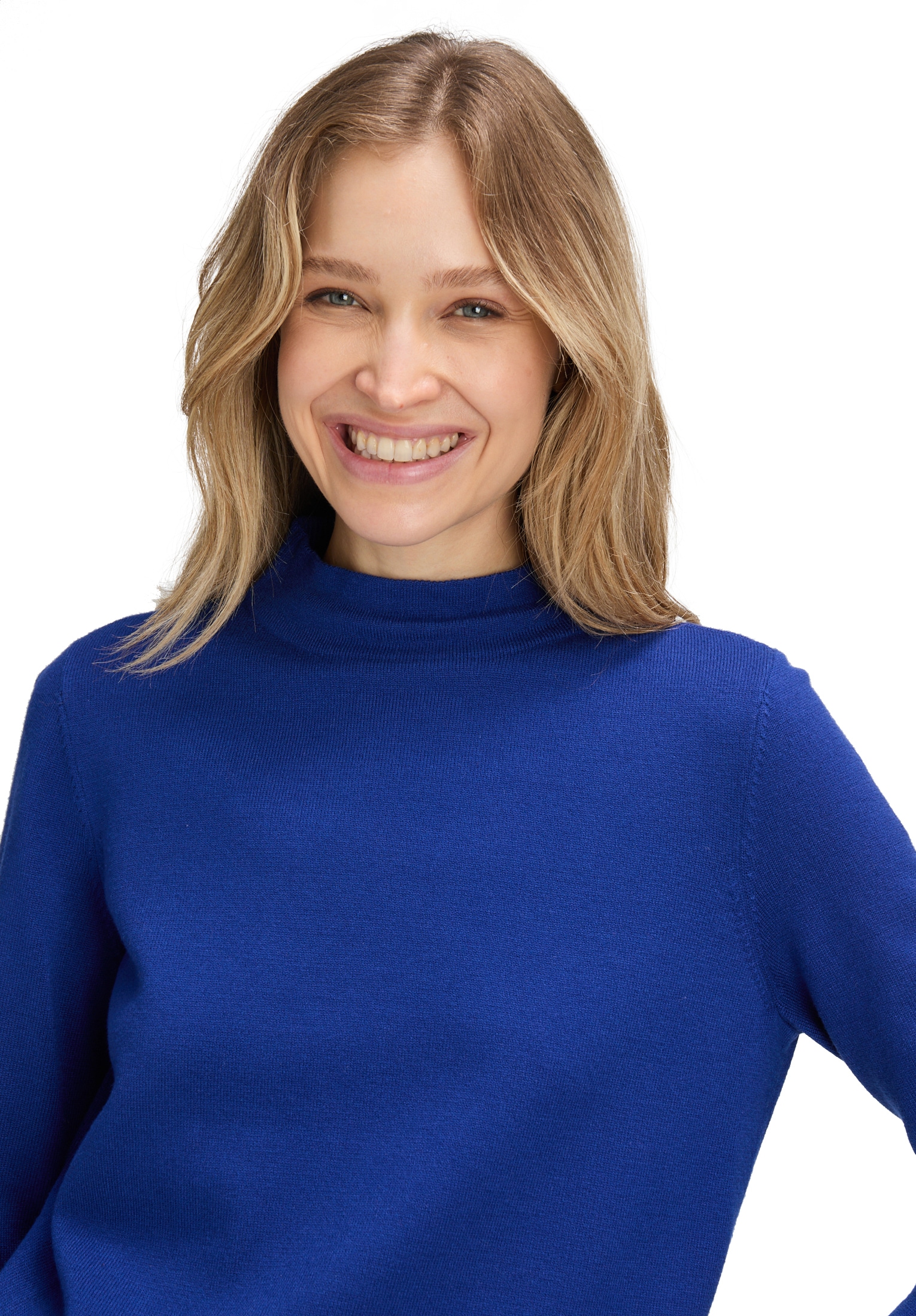 Betty Barclay Rundhalspullover »Basic-Strickpullover mit Stehkragen«