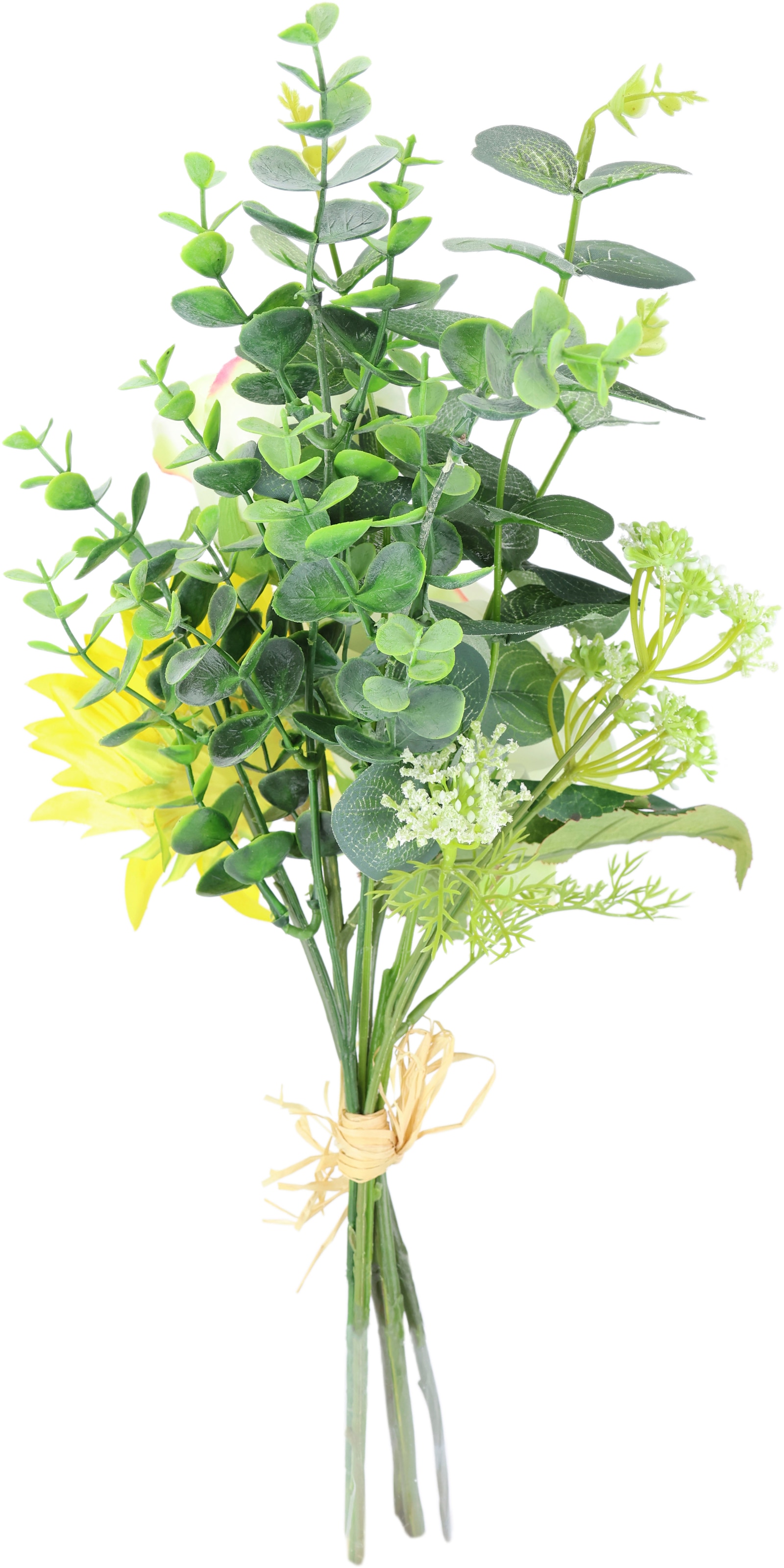 I.GE.A. Kunstblume »Bouquet Rosen/Sonnenblume« Künstlicher Strauß Blume Blumenbouquet Blumenstrauß Rosenstrauß