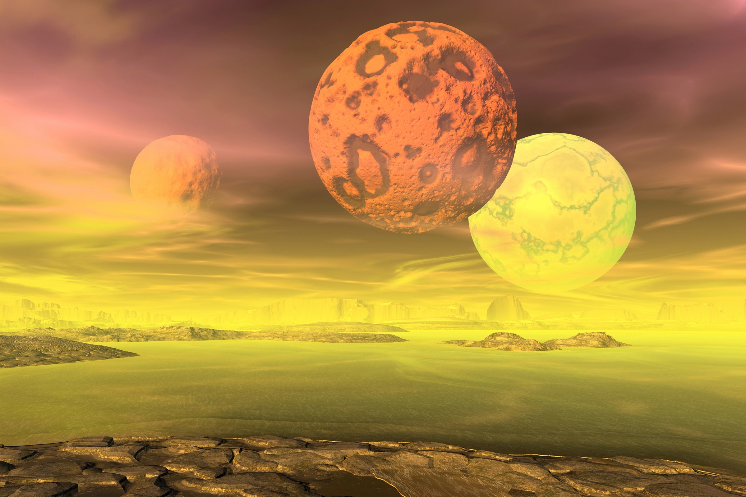 Papermoon Fototapete »PLANETEN-FUTURISTISCH WELTRAUM MOND GALAXIE UNIVERSUM«