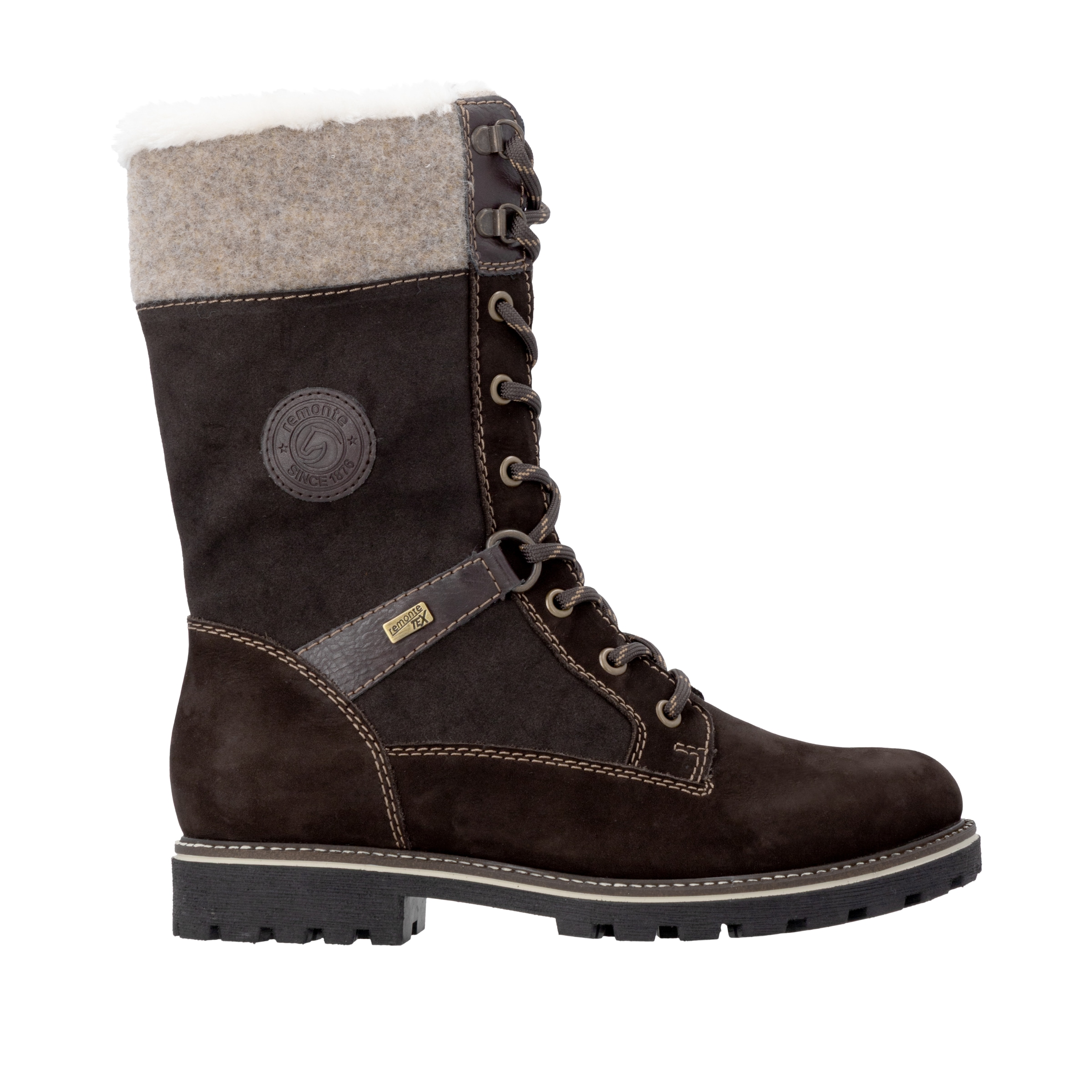Remonte Winterstiefel  Schnürstiefel mit wasserabweisender TEX-Membrane, Lammwollfutter
