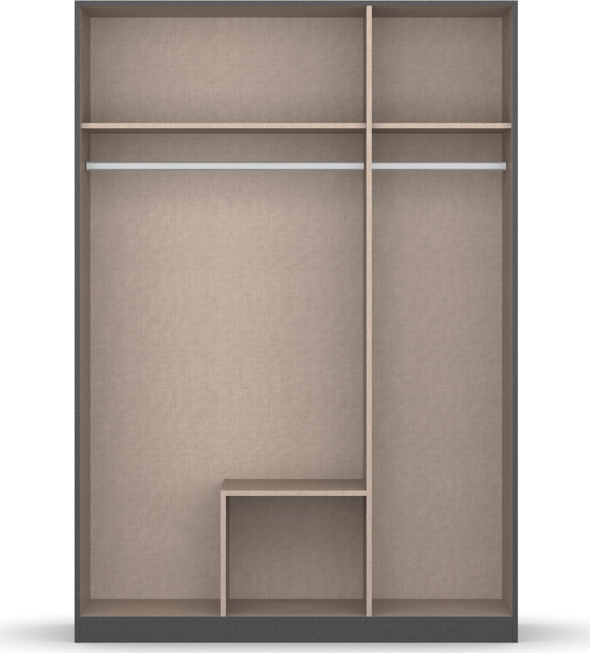 rauch Drehtürenschrank »StyleUp«, Typ Monochrome mit eleganten, langen Griffstangen in Schrankfarbe