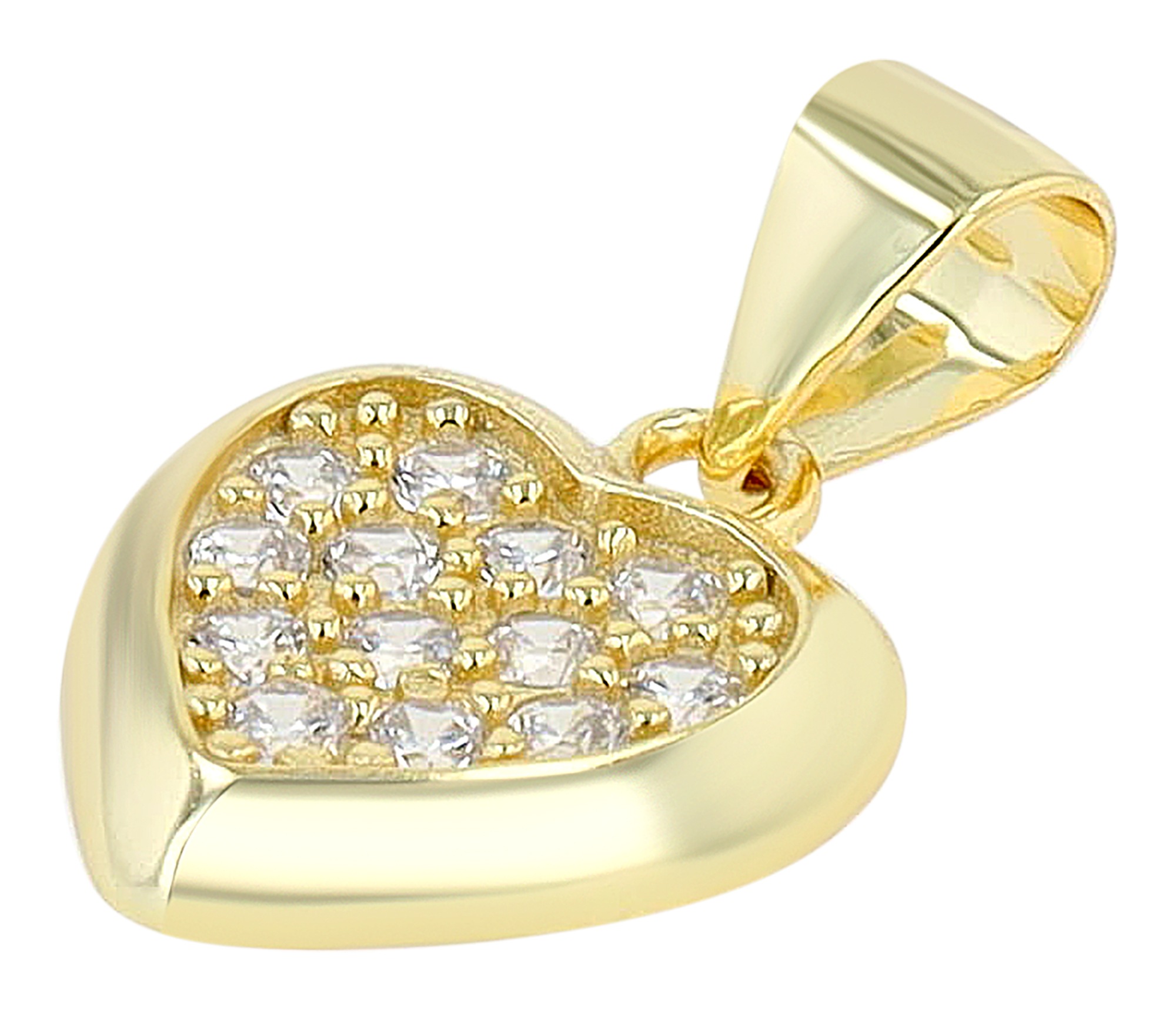 Adelia´s Herzanhänger »Damen Anhänger ¿ Herz Herzanhänger aus 925 Silber mit Zirkonia«