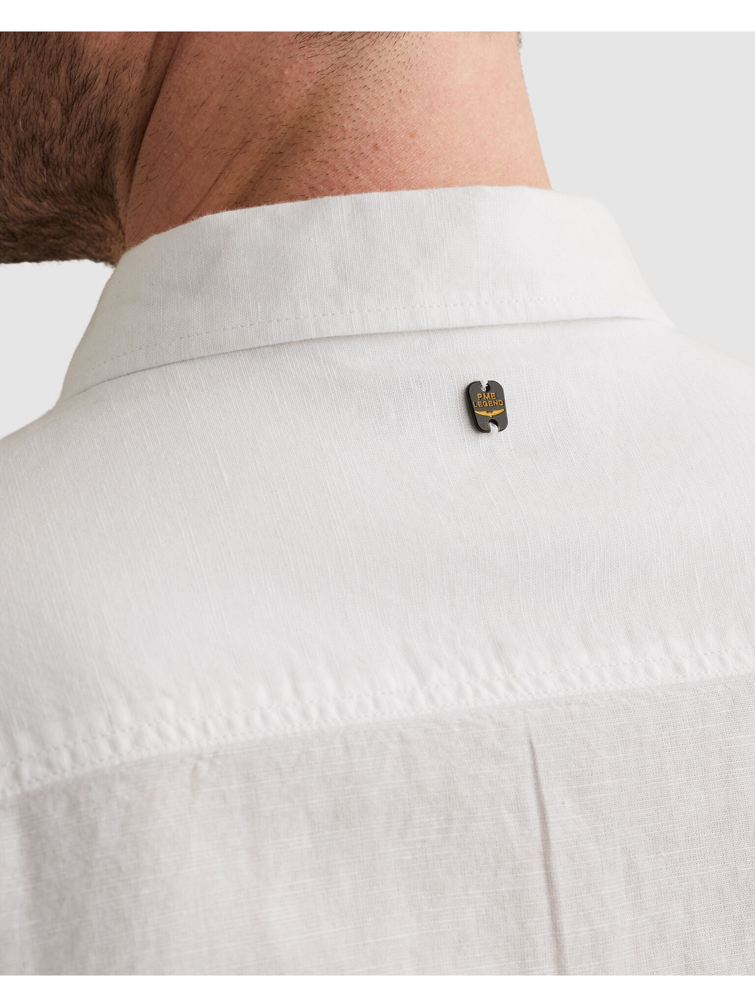 PME LEGEND Langarmhemd mit Logo Stickerei