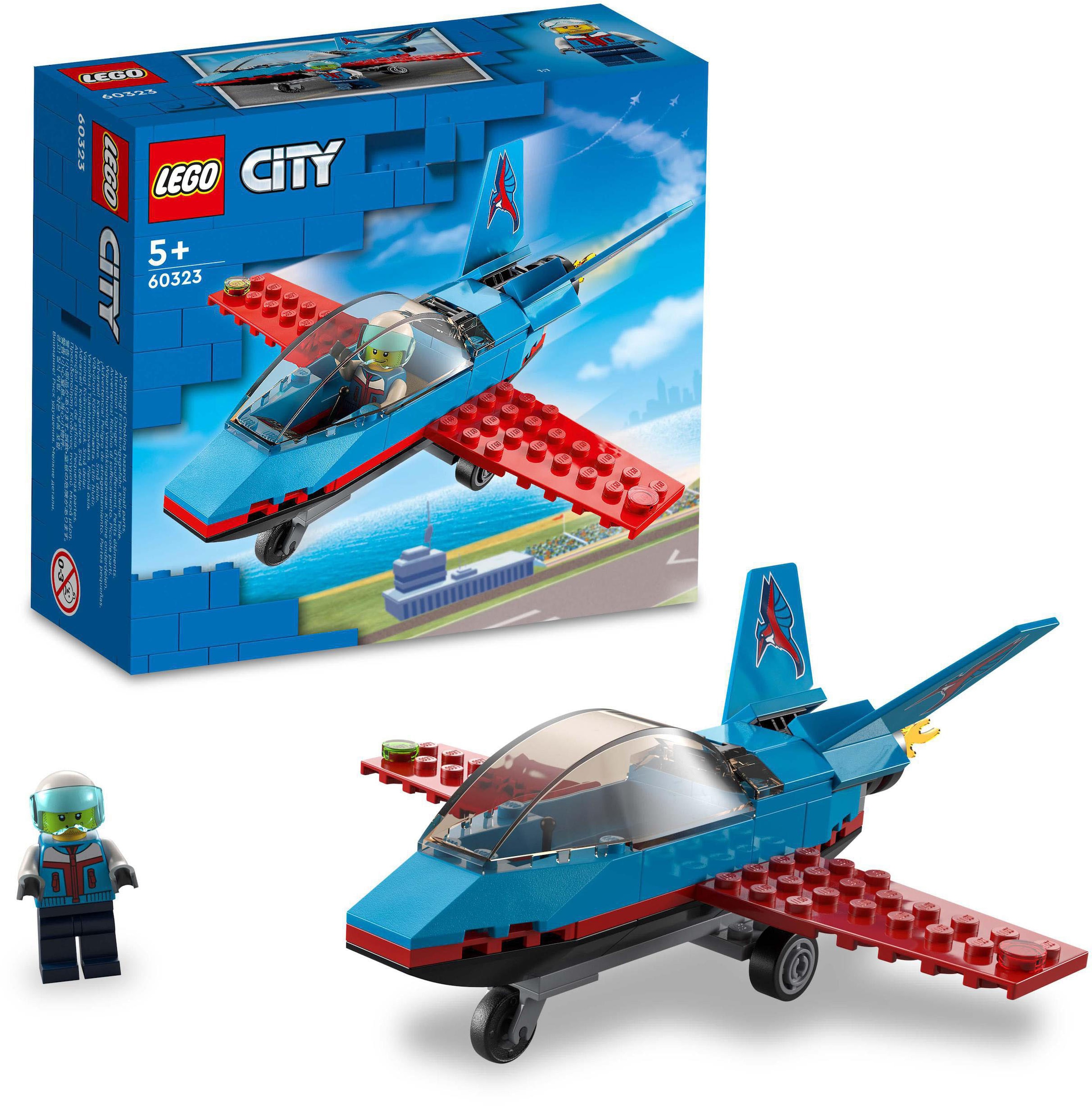 LEGO® Konstruktionsspielsteine »Stuntflugzeug (60323), LEGO® City«, (59 St.)