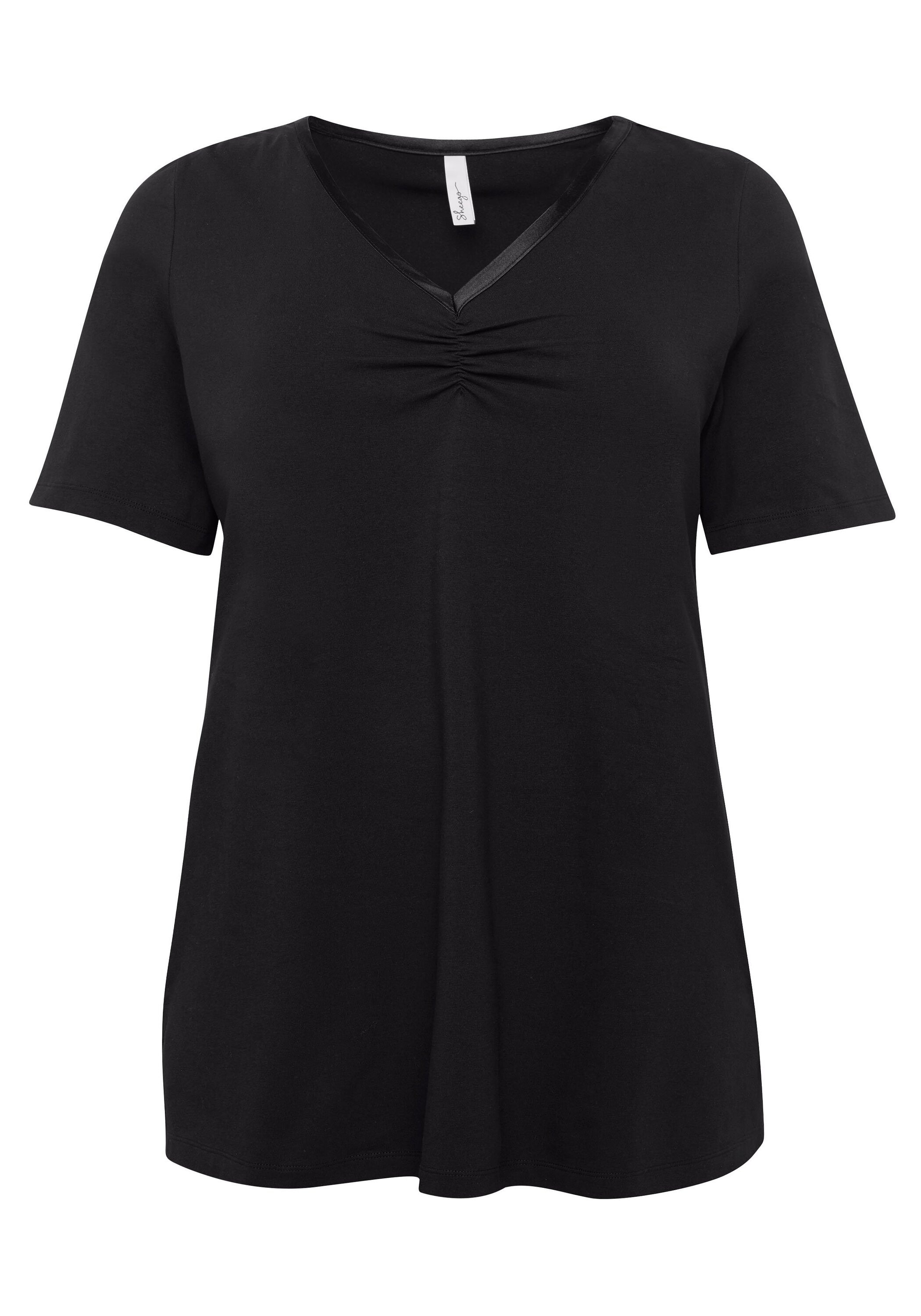Sheego Longshirt »Longshirt mit Raffung«, mit Raffung