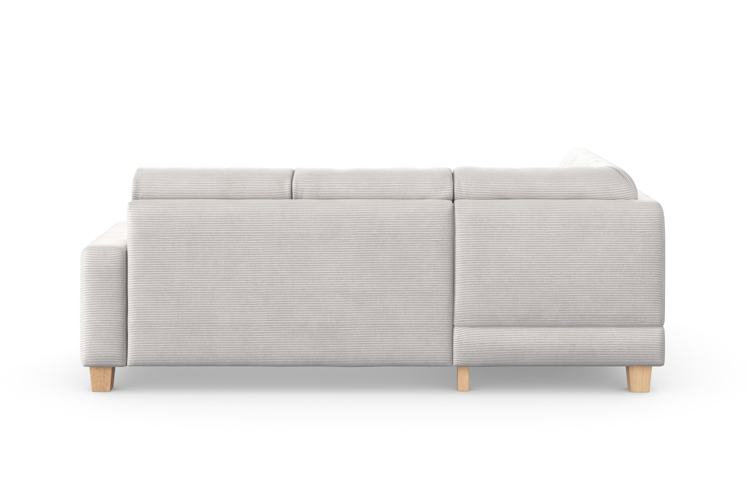 Home affaire Ecksofa »Summer L-Form« mit Ottomane, wahlweise mit Bettfunktion und Bettkasten, Cord-Bezug