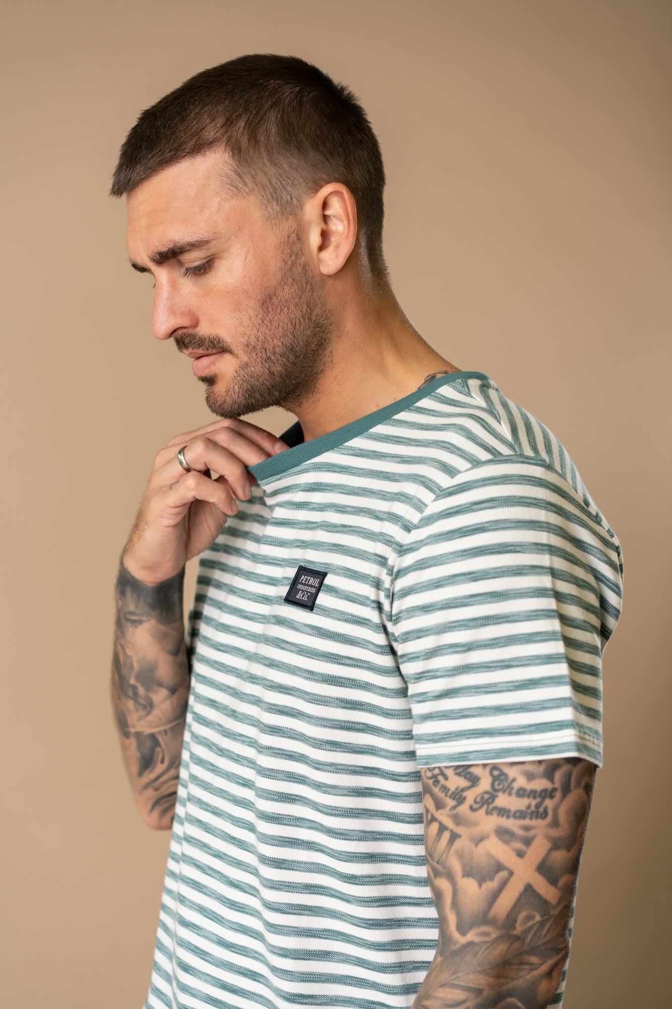Petrol Industries T-Shirt »Men T-Shirt« mit Logo Stickerei