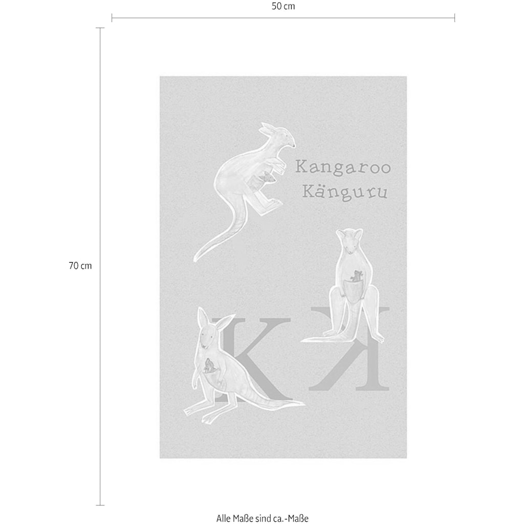 Komar Poster »ABC Animal K«, Buchstaben, (1 St.)