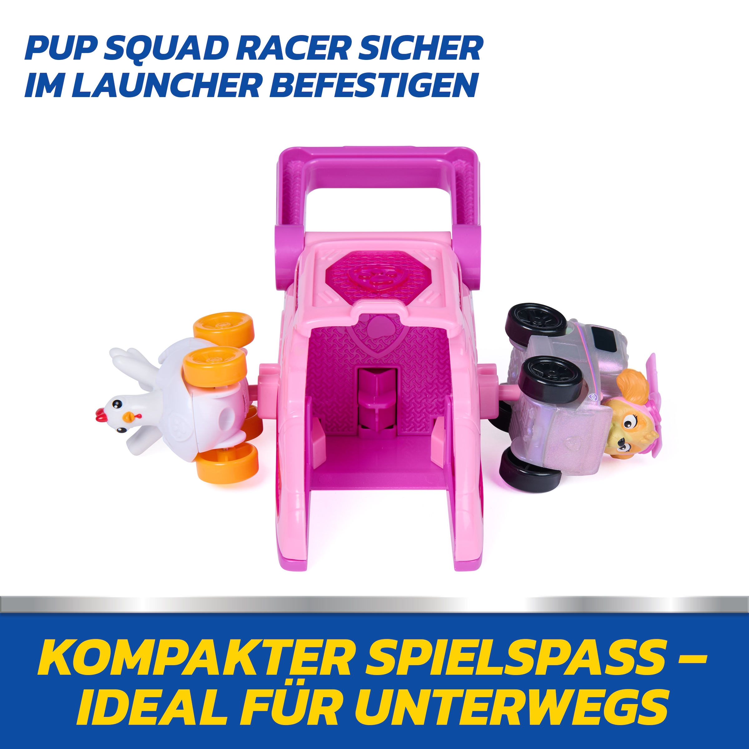 Spin Master Spielzeug-Auto »PAW Patrol – Pup Squad Launcher mit Skye & Henrietta Fahrzeugen«