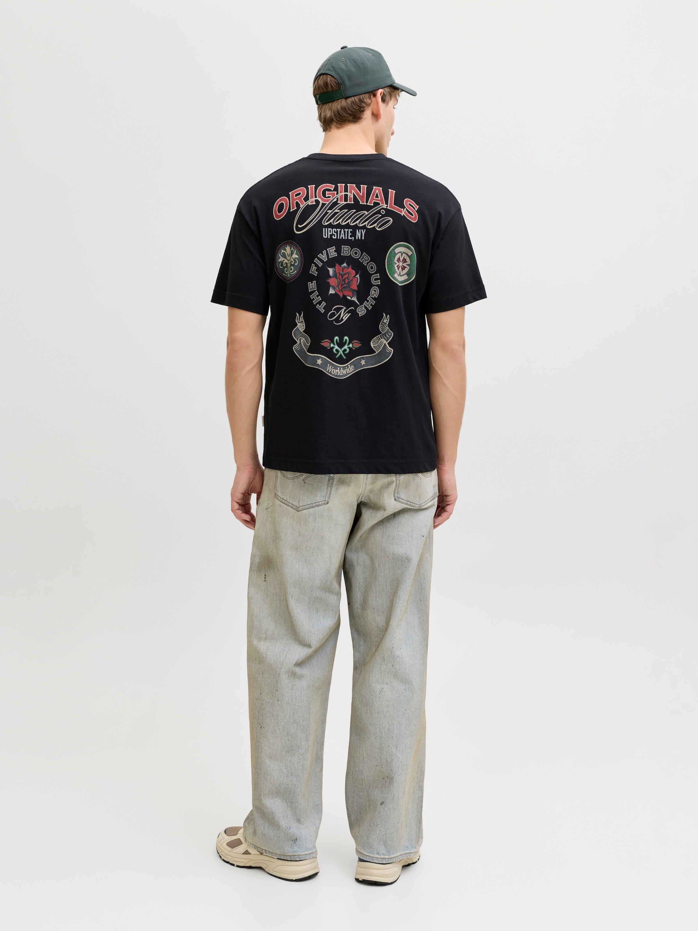 Jack & Jones T-Shirt »JORUPSTATE GRAPHIC BACK TEE SS CN«