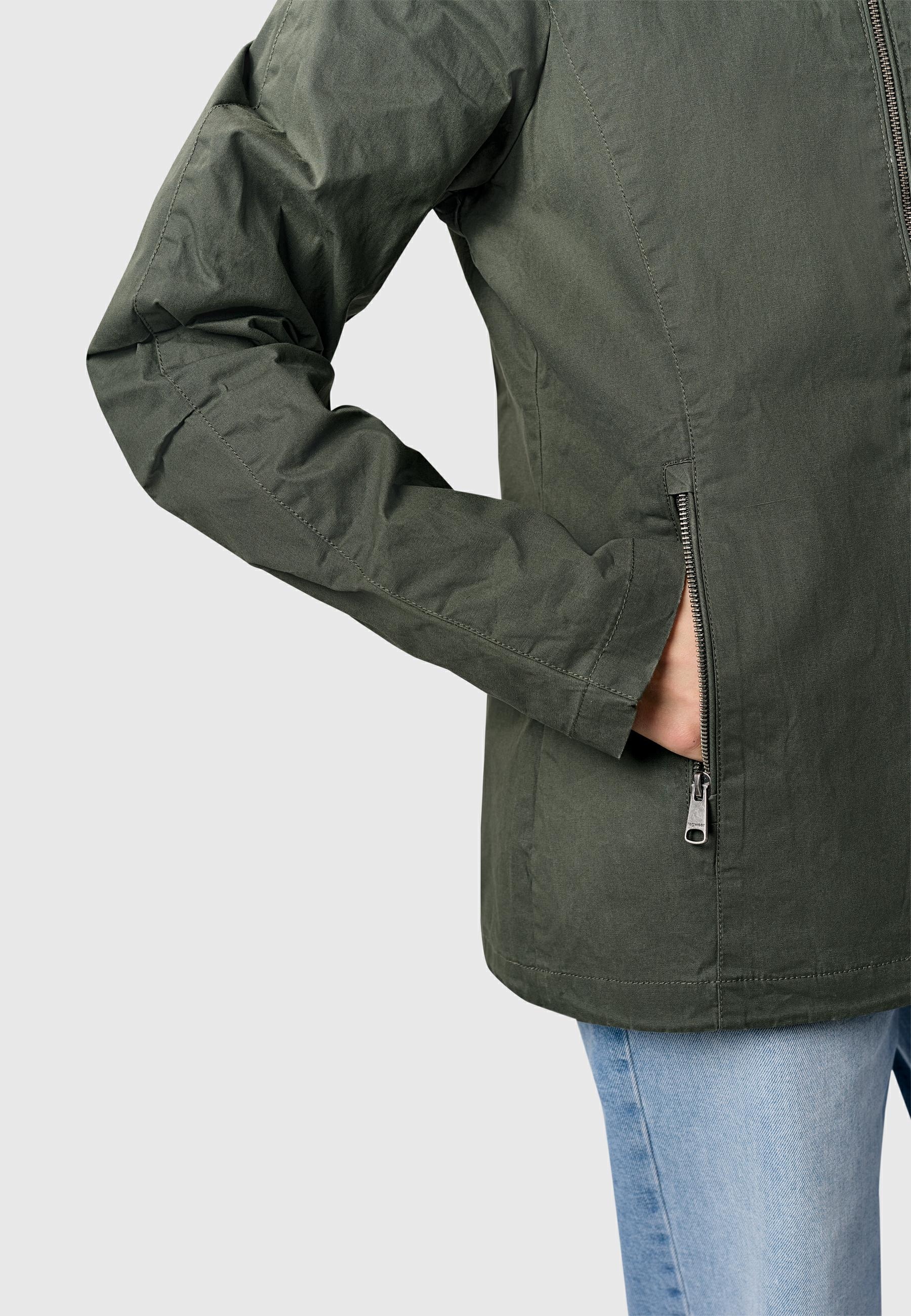 Ragwear Outdoorjacke »Outdoorjacke Dizzea Vintage YOUMODO« mit Kapuze Beschichtete Damen Übergangsjacke mit Kapuze