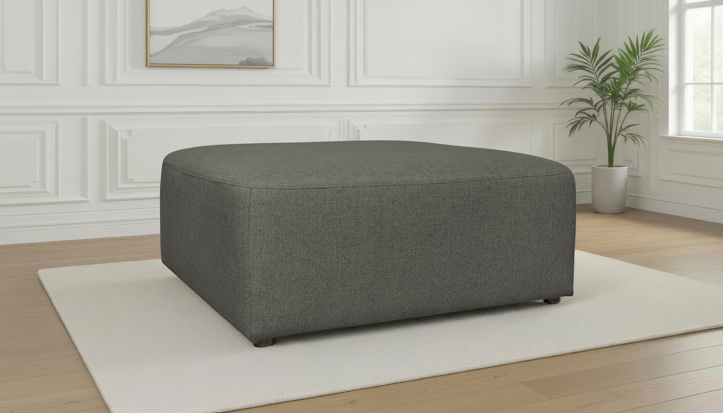 OTTO home Polsterhocker »Koa, Hocker, passend zur Modulserie KOA« in Webstoff, weicher Lounge-Sitzkomfort
