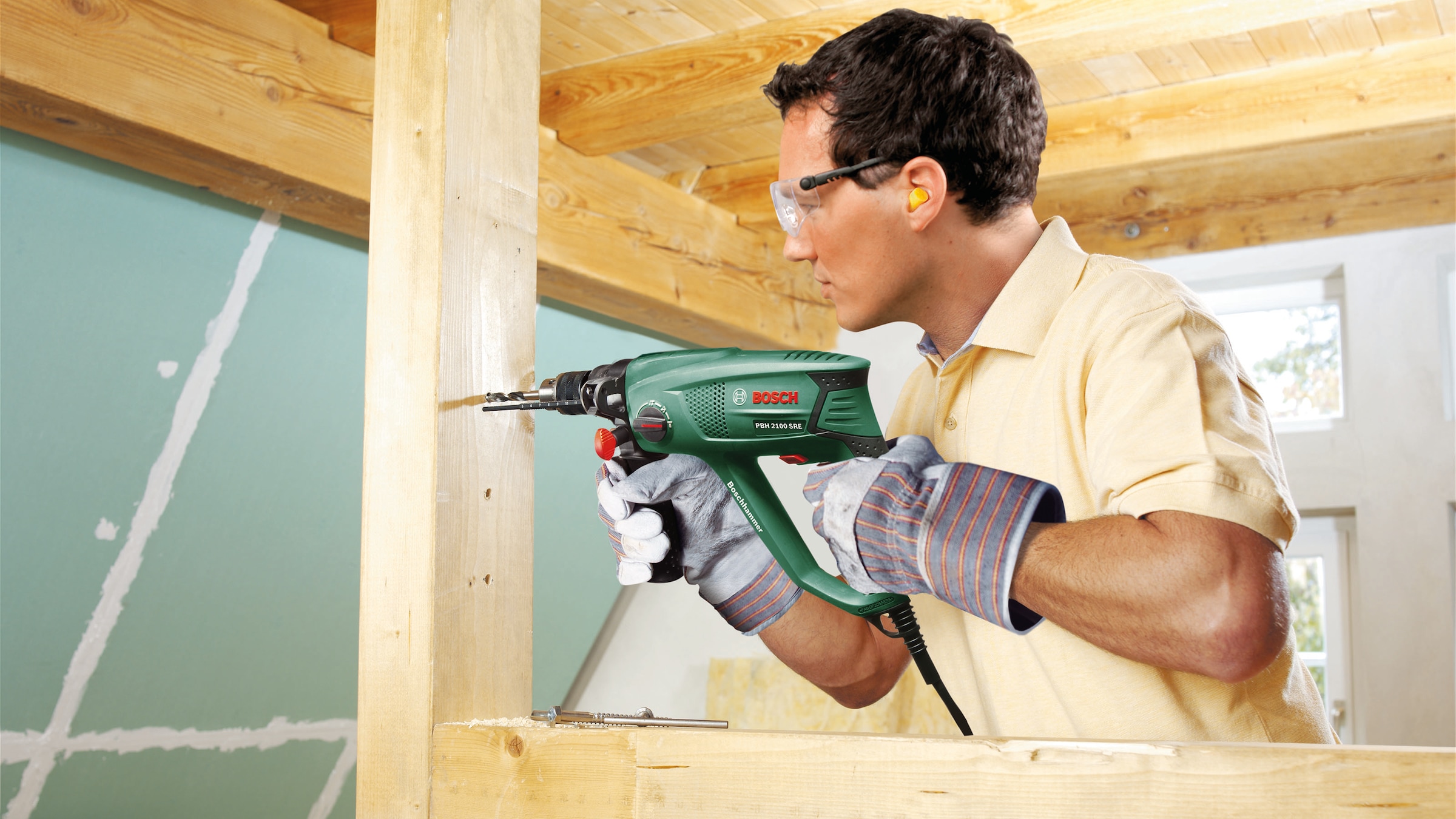 Bosch Home & Garden Bohrhammer »PBH2100 SRE«, (Set, 3 tlg.), inkl. Koffer